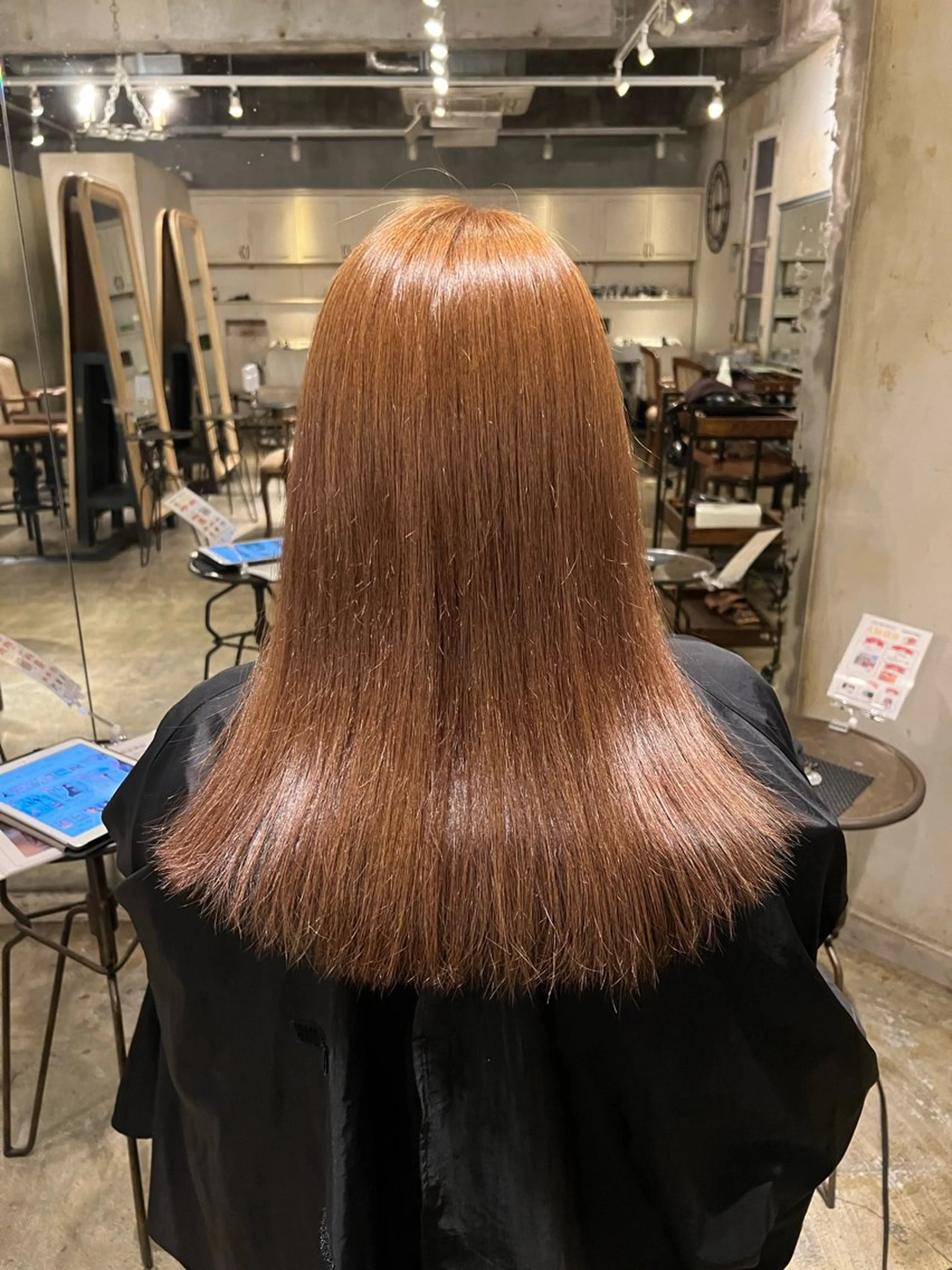 セミロング 髪質改善 トリートメント 永山 萌文のヘアスタイル