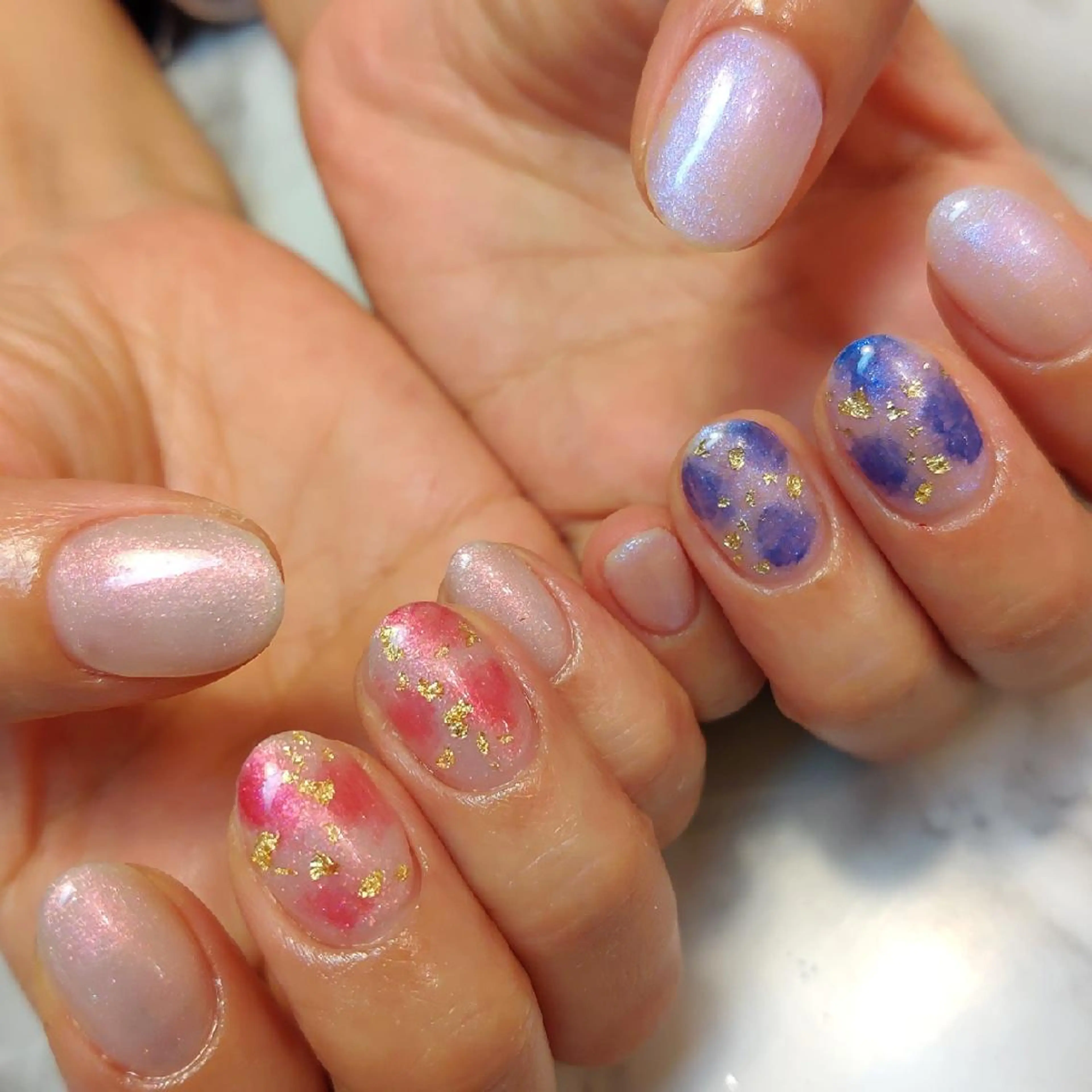 ネイル ニュアンスネイル ジェヌインネイル 河内のネイルデザイン