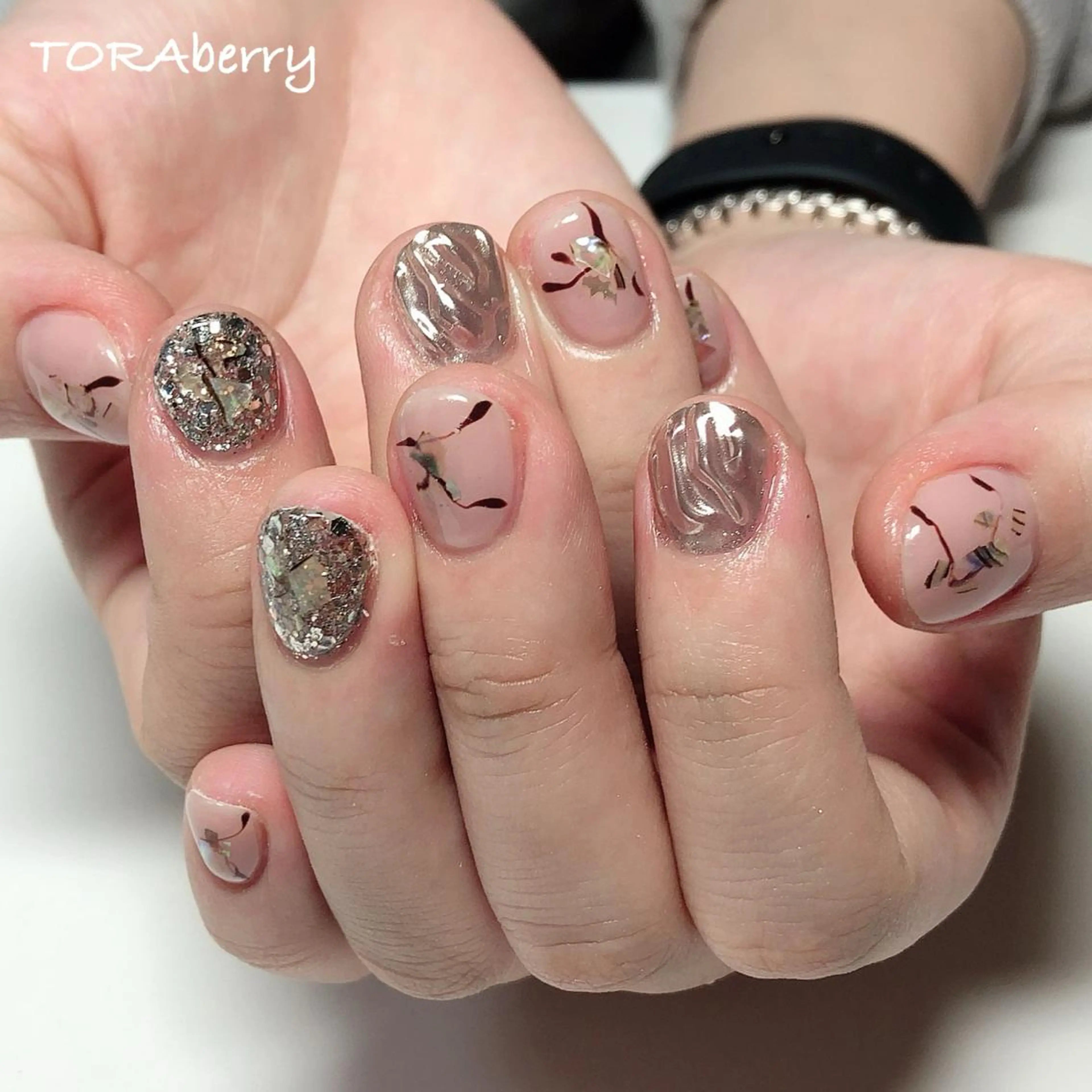 ネイル ショートネイル ハンドネイル ネイリスト なつみのネイルデザイン