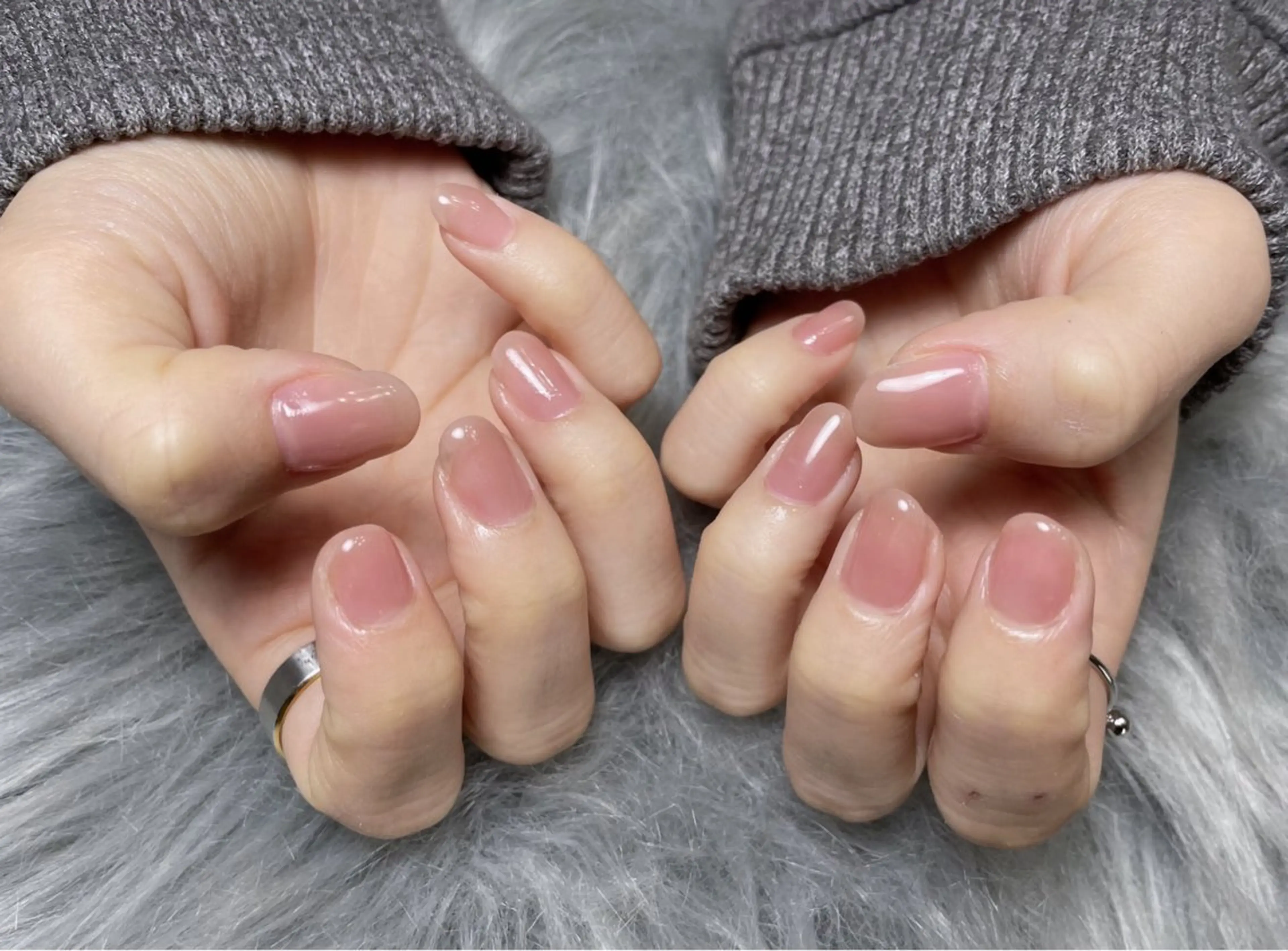 ネイル ジェルネイル オフィスネイル ワンカラーネイル パラジェル シンプルネイル ハンドネイル BLANC.nail yuuのネイルデザイン