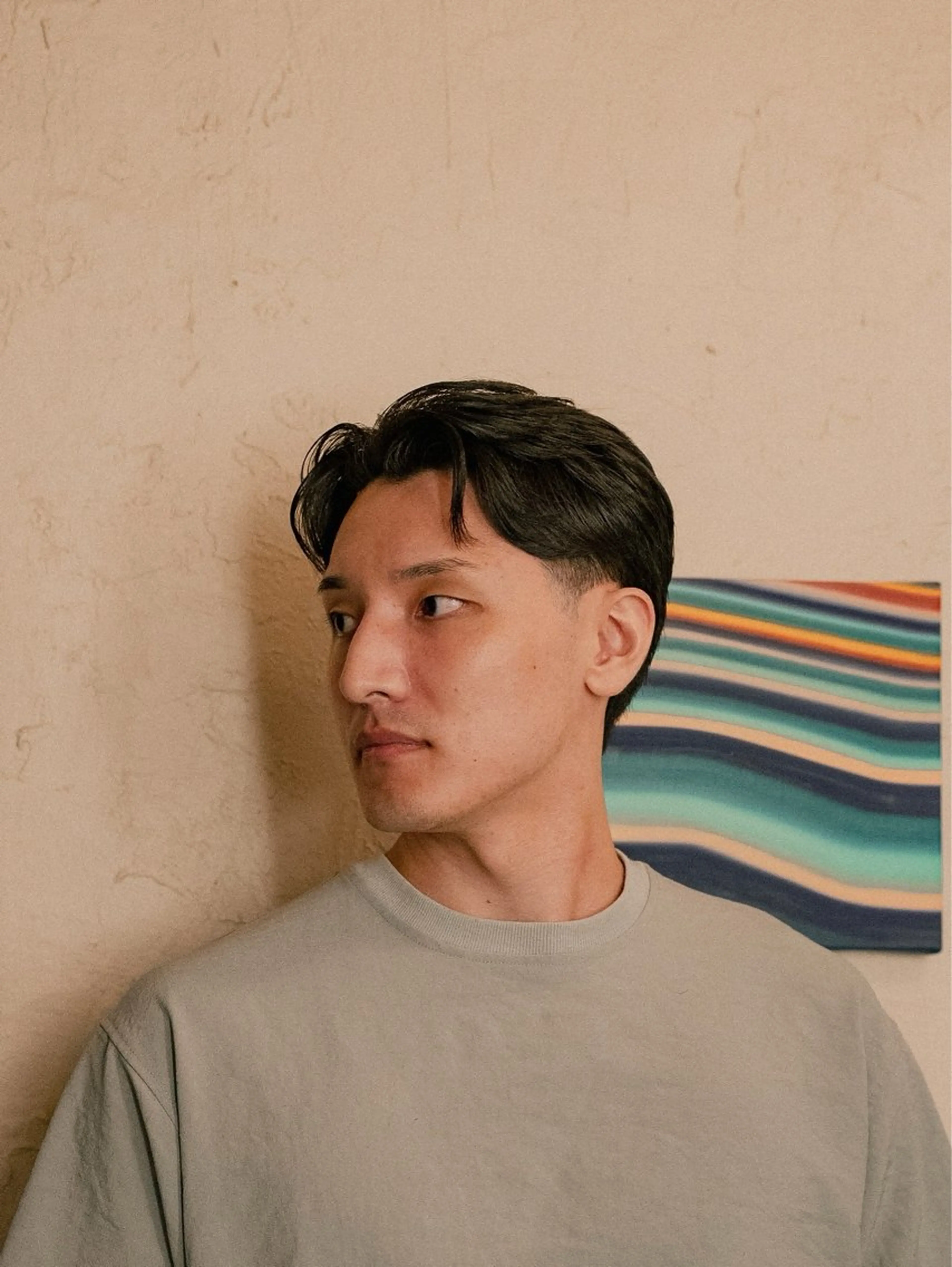 ショート カラー パーマ メンズ オールバック メンズパーマ 刈り上げ ショートヘア カット パーマ 🔗メンズサロン🔗 Kieのヘアスタイル