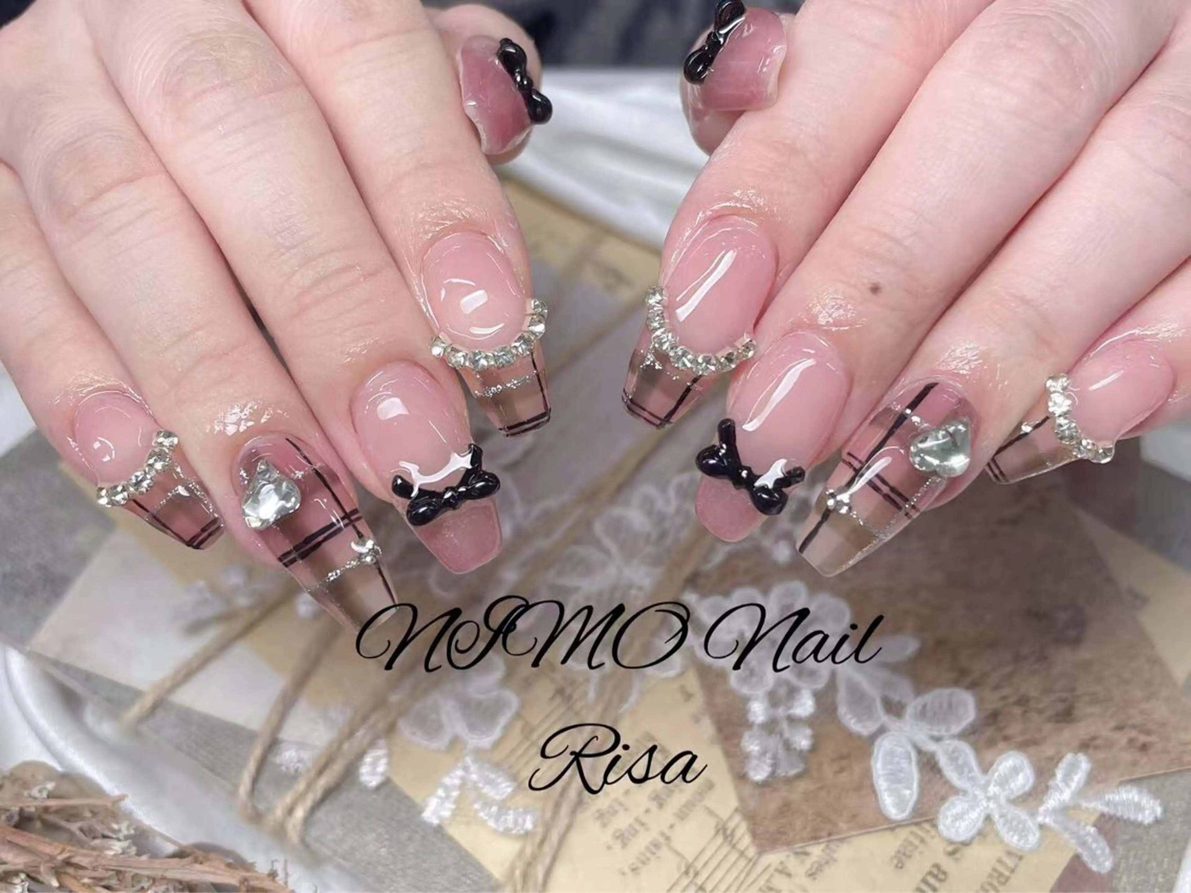 ネイル クリアネイル 長さ出し フットネイル フレンチネイル ジェルネイル ハンドネイル RI SA☀️ リサのネイルデザイン