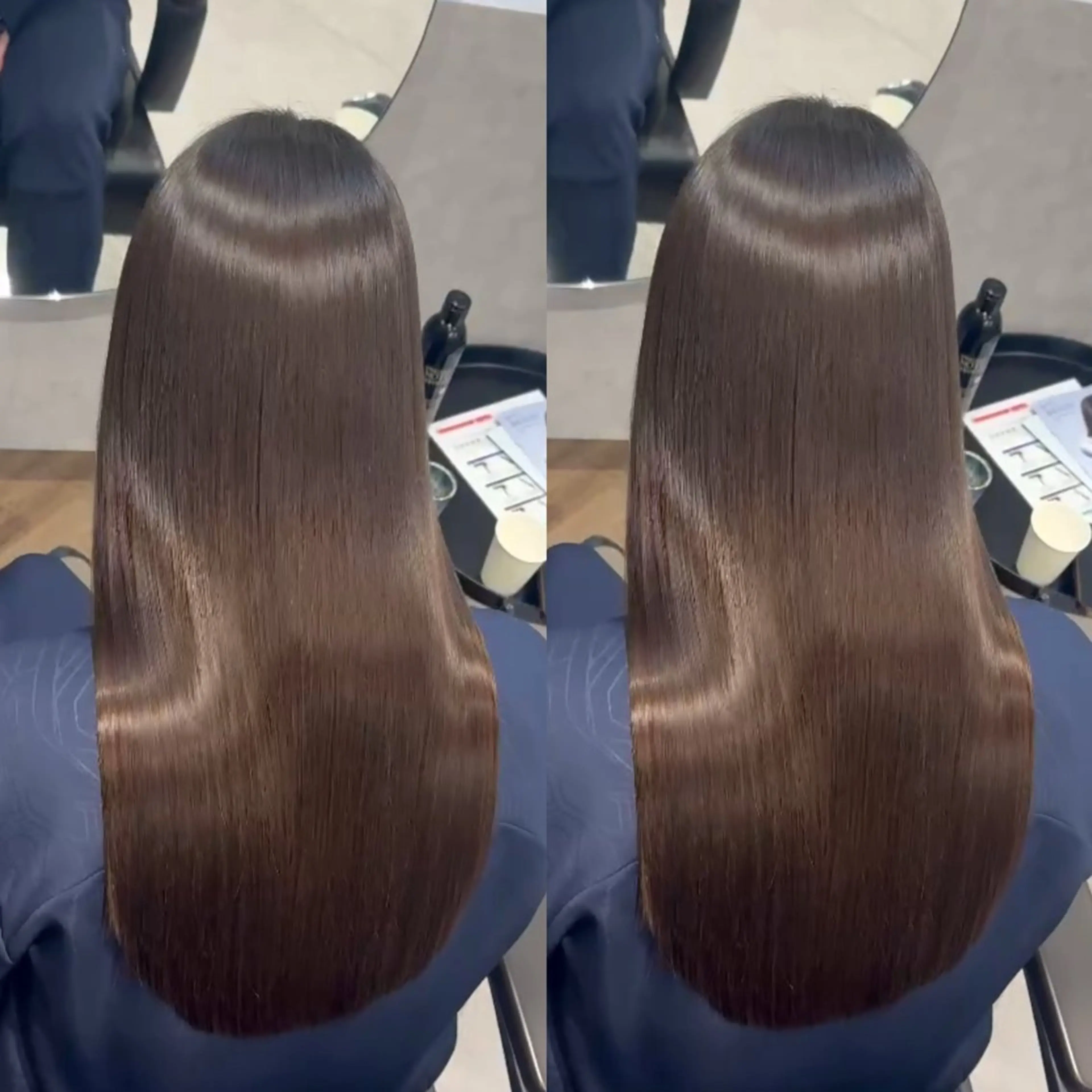 ロング 縮毛矯正 レイヤー・ブリーチ kiyotoshiのヘアスタイル