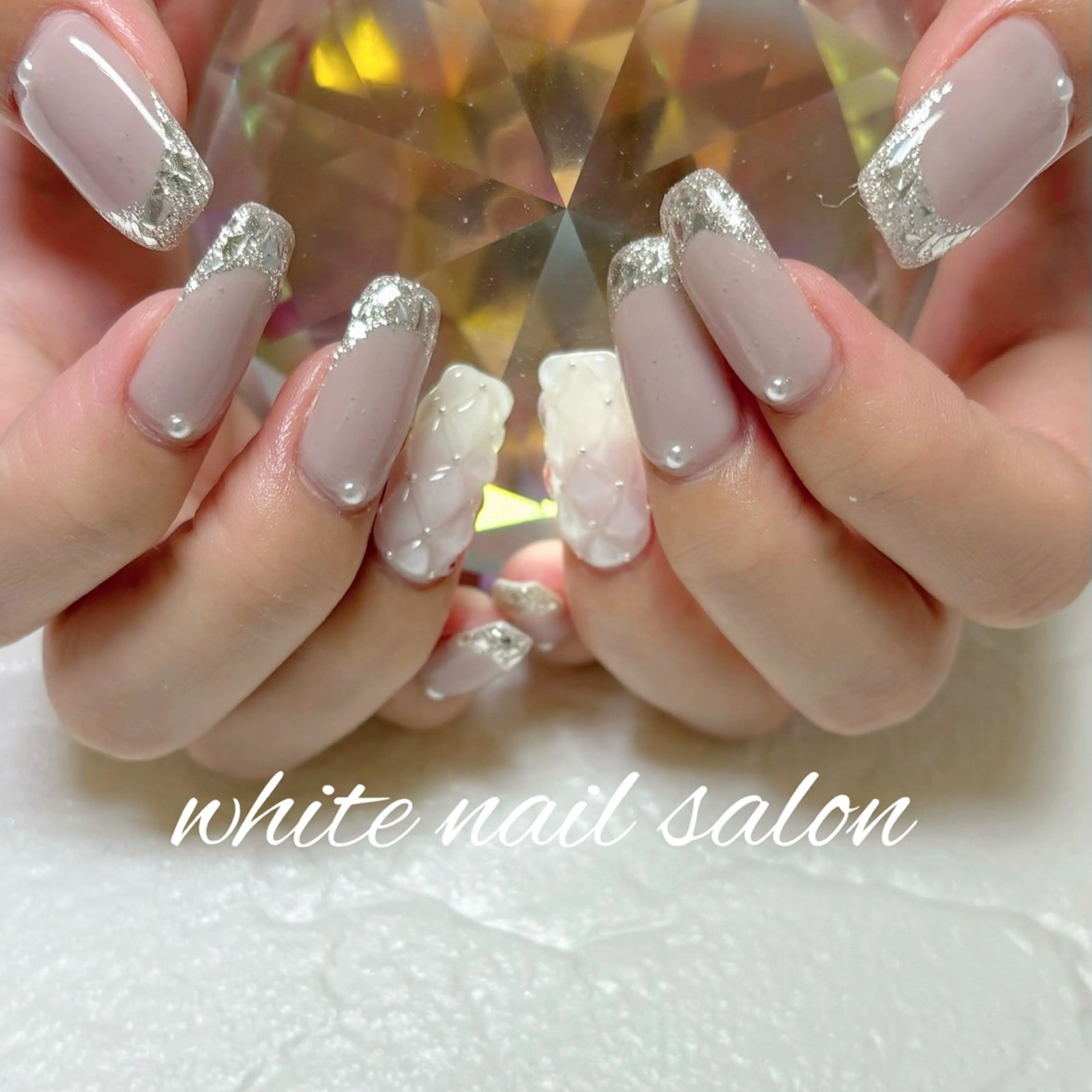 ネイル 持ち込み ホワイト ハンドネイル white nail salonのネイルデザイン