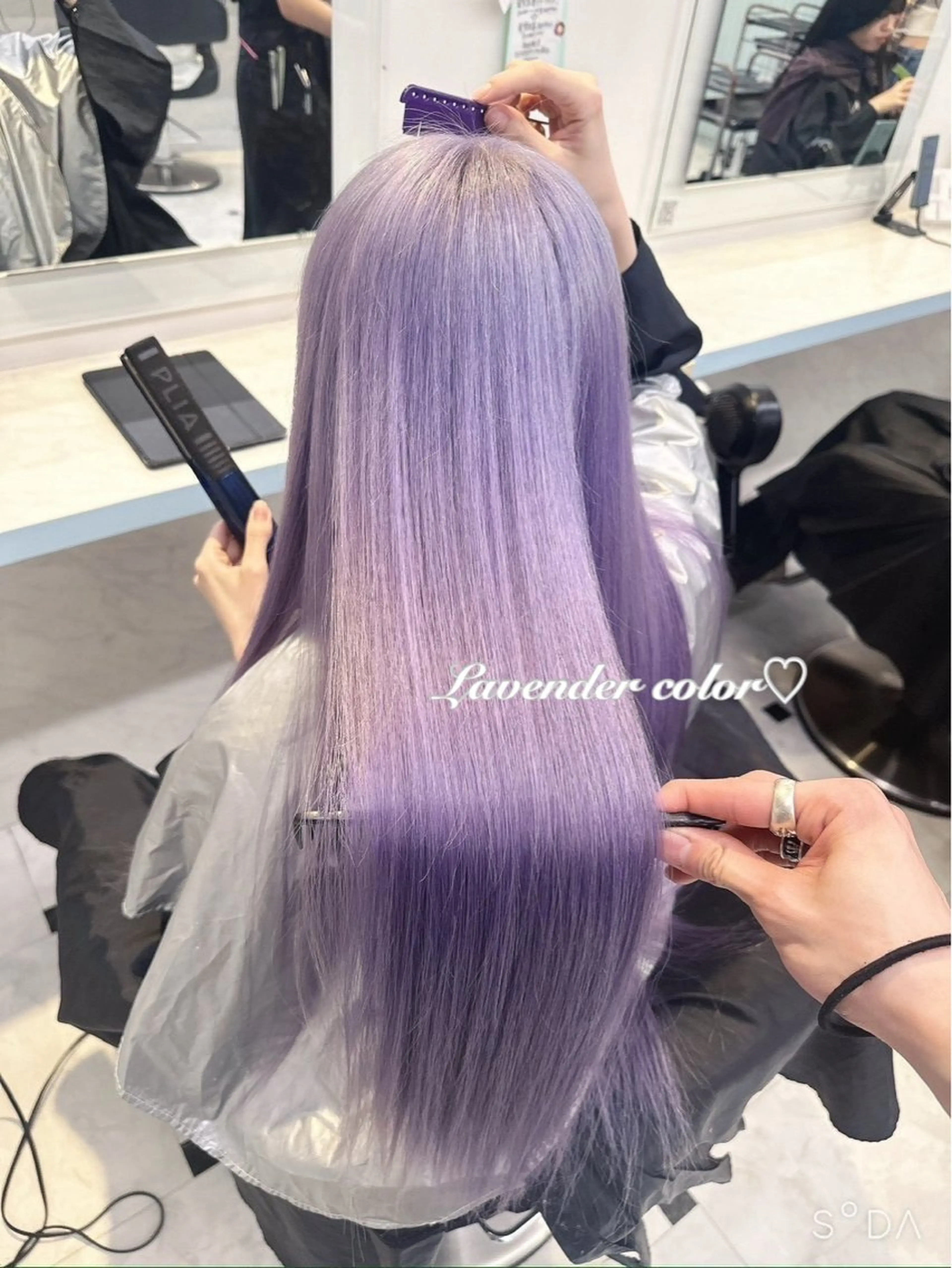 ロング カラー 韓国系ハイトーン 🎀Nanamiのヘアスタイル