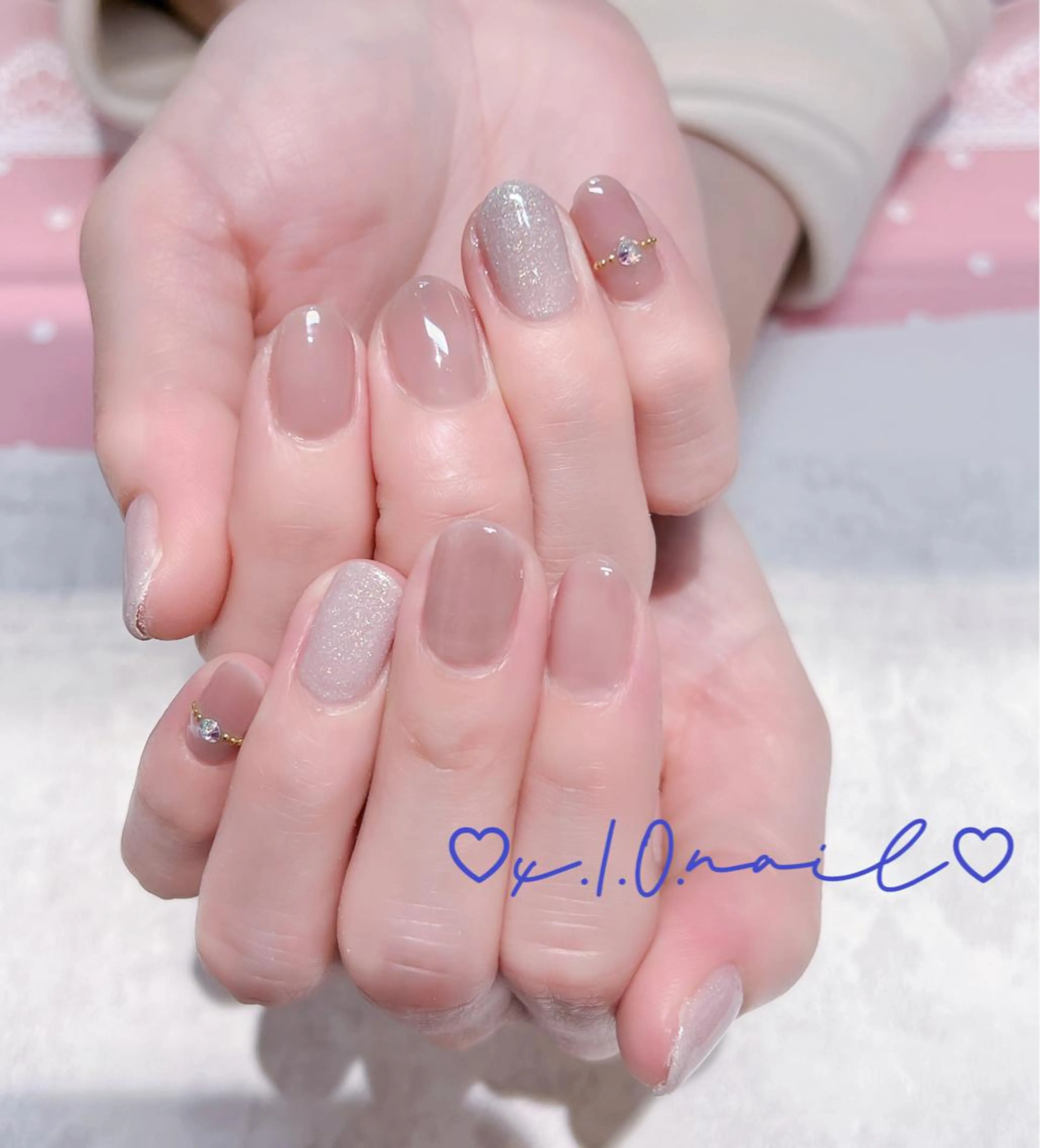 ネイル アニマル柄 アートネイル ニュアンスネイル ネイルチップ ハンドネイル x.1.0.nail ♡Cのネイルデザイン