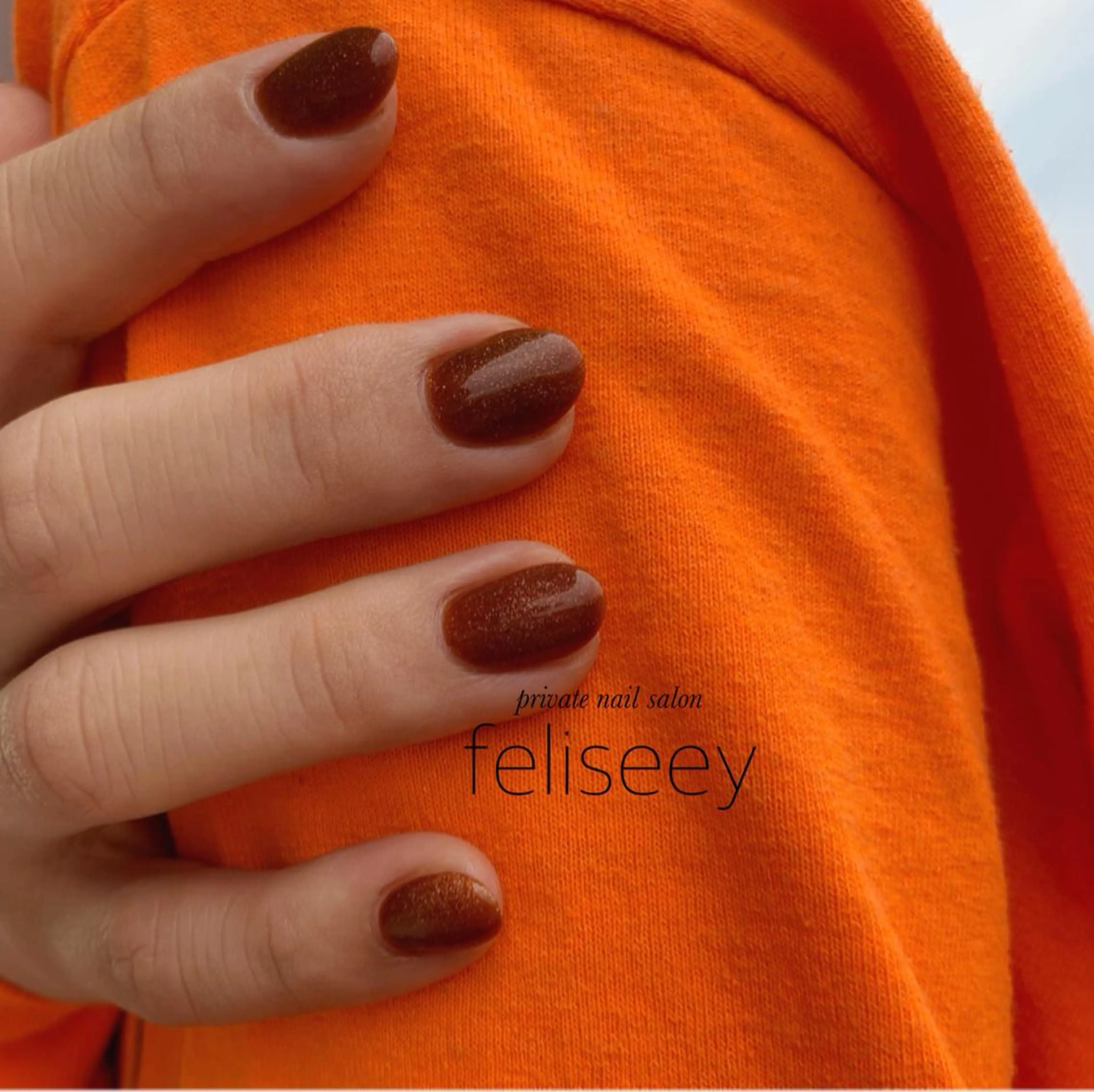 ネイル ジェルネイル ワンカラーネイル パラジェル feliseey 〘フェリシー 〙のネイルデザイン