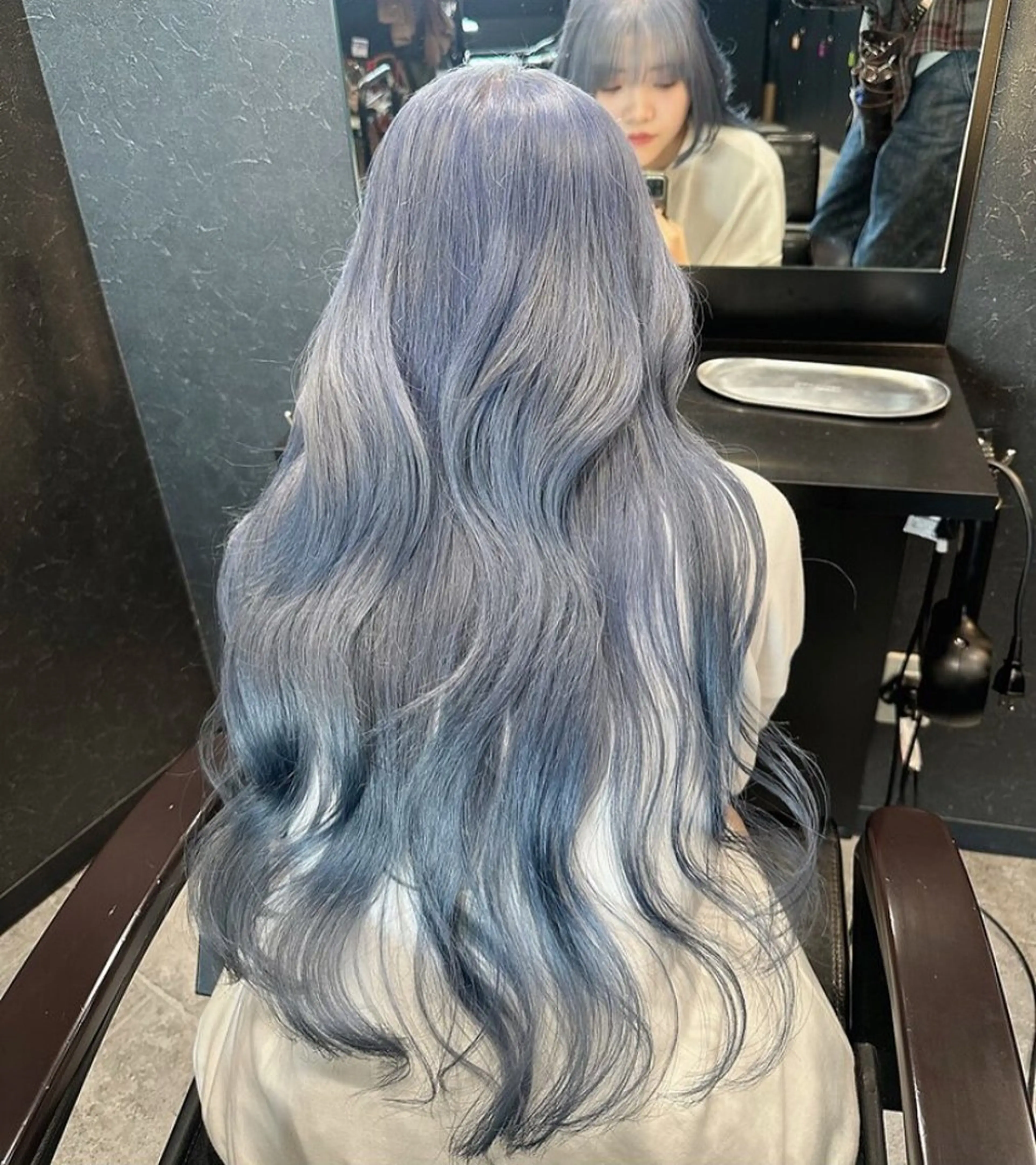 セミロング カラー エクステ×ブリーチ 😈一ノ瀬千暁😈のヘアスタイル