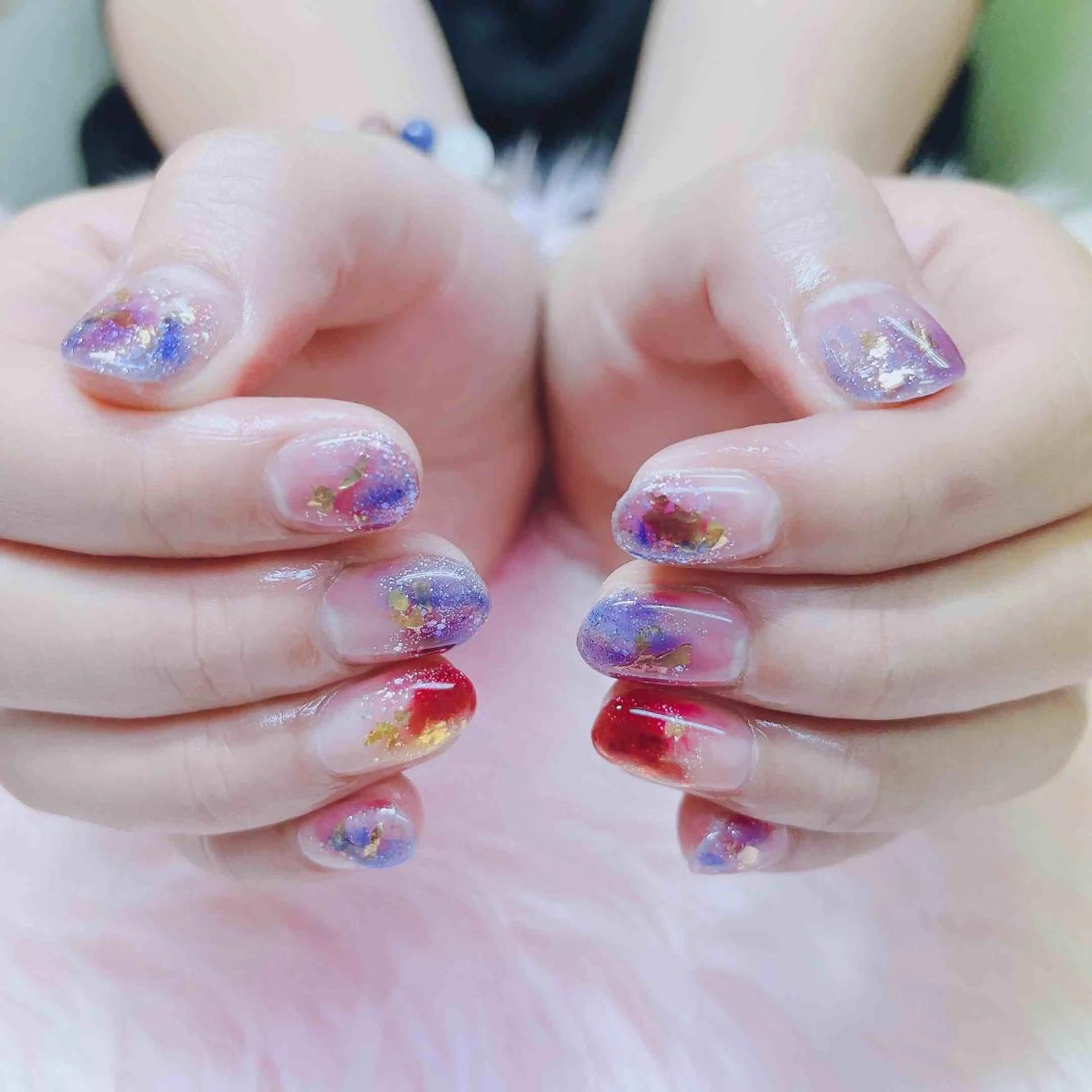 ネイル ハンドネイル MoonNail ユリ🌸のネイルデザイン