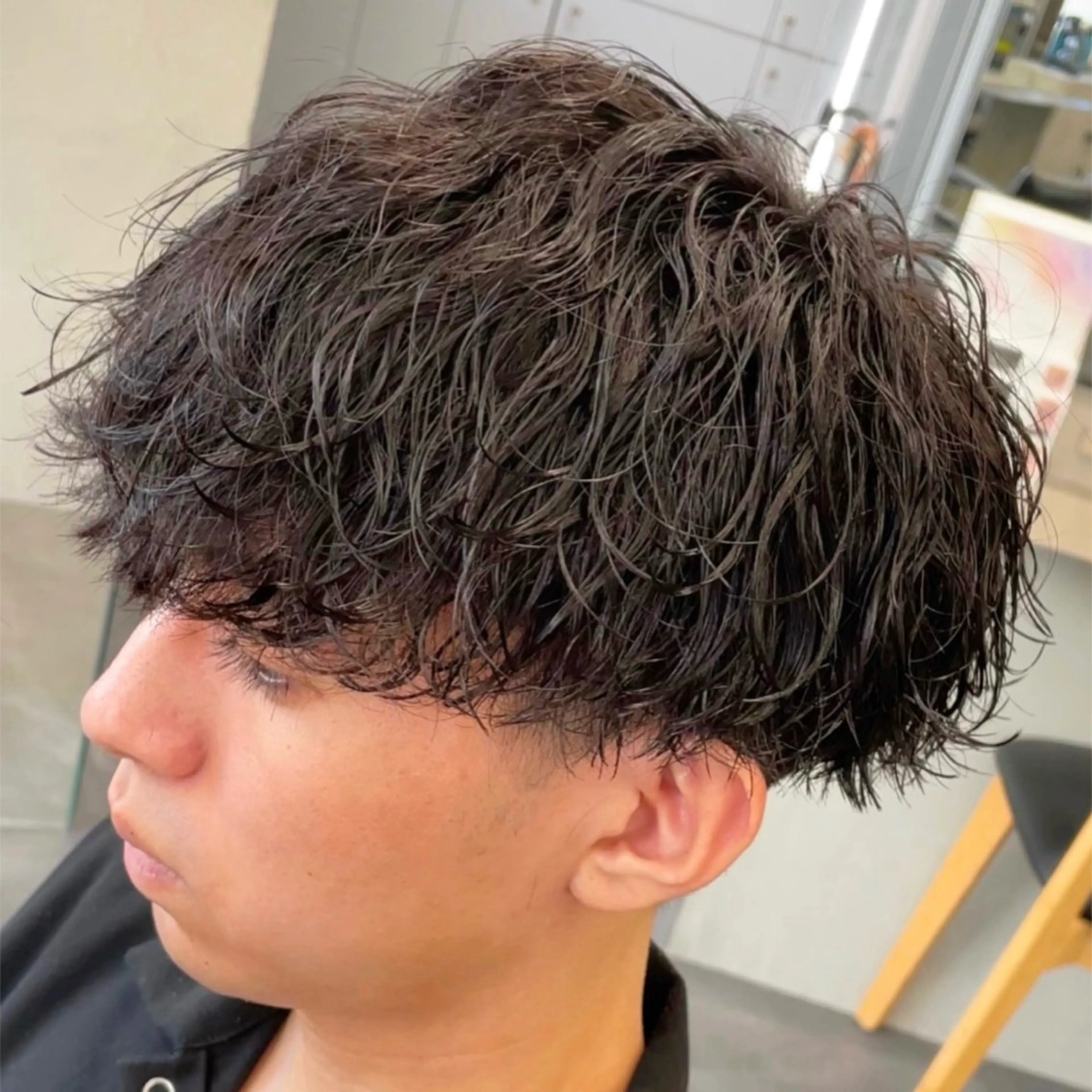 ミディアム パーマ ヘアアレンジ メンズ fifth 石川 凪のヘアスタイル