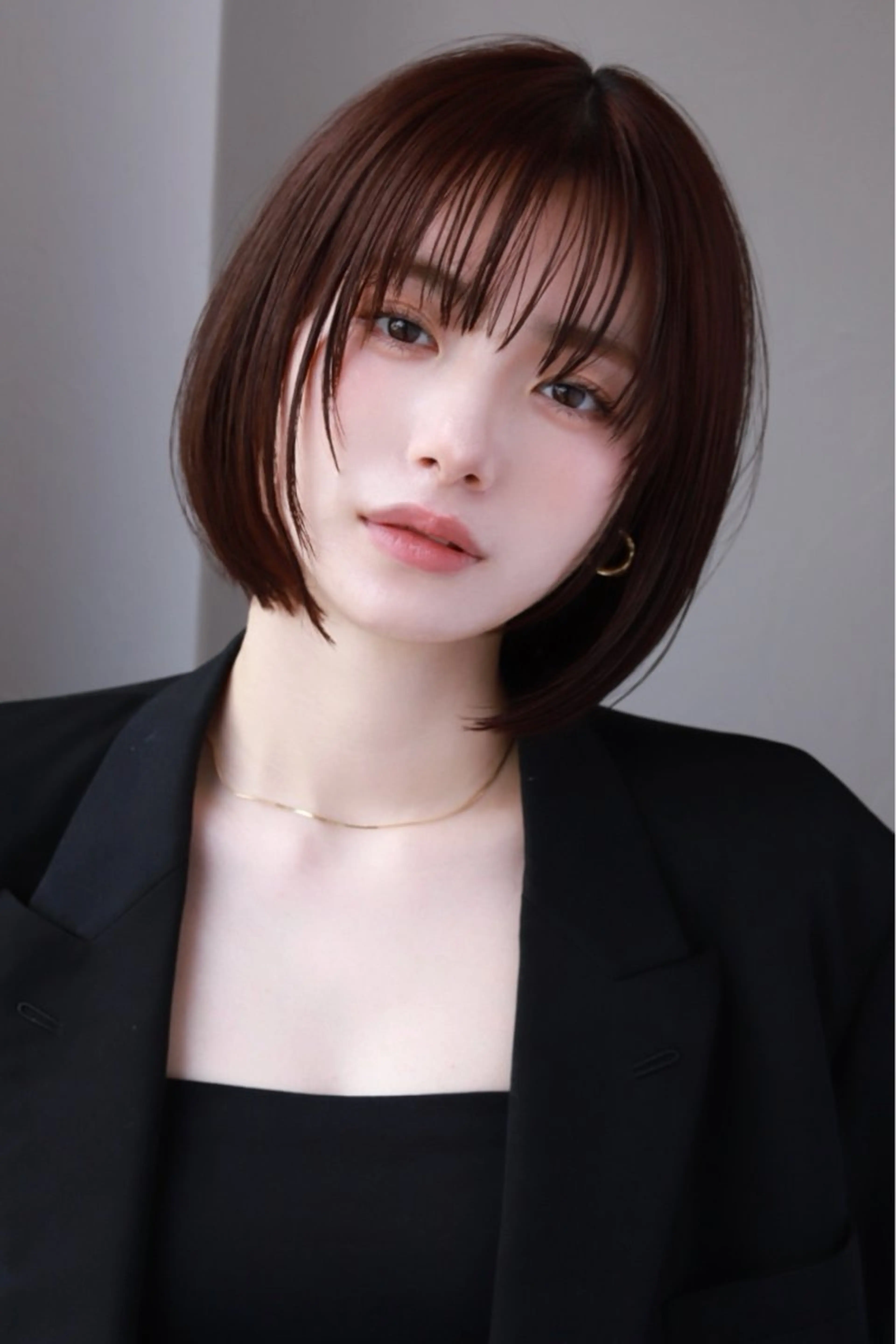 ミディアム 楠原 透羽のヘアスタイル