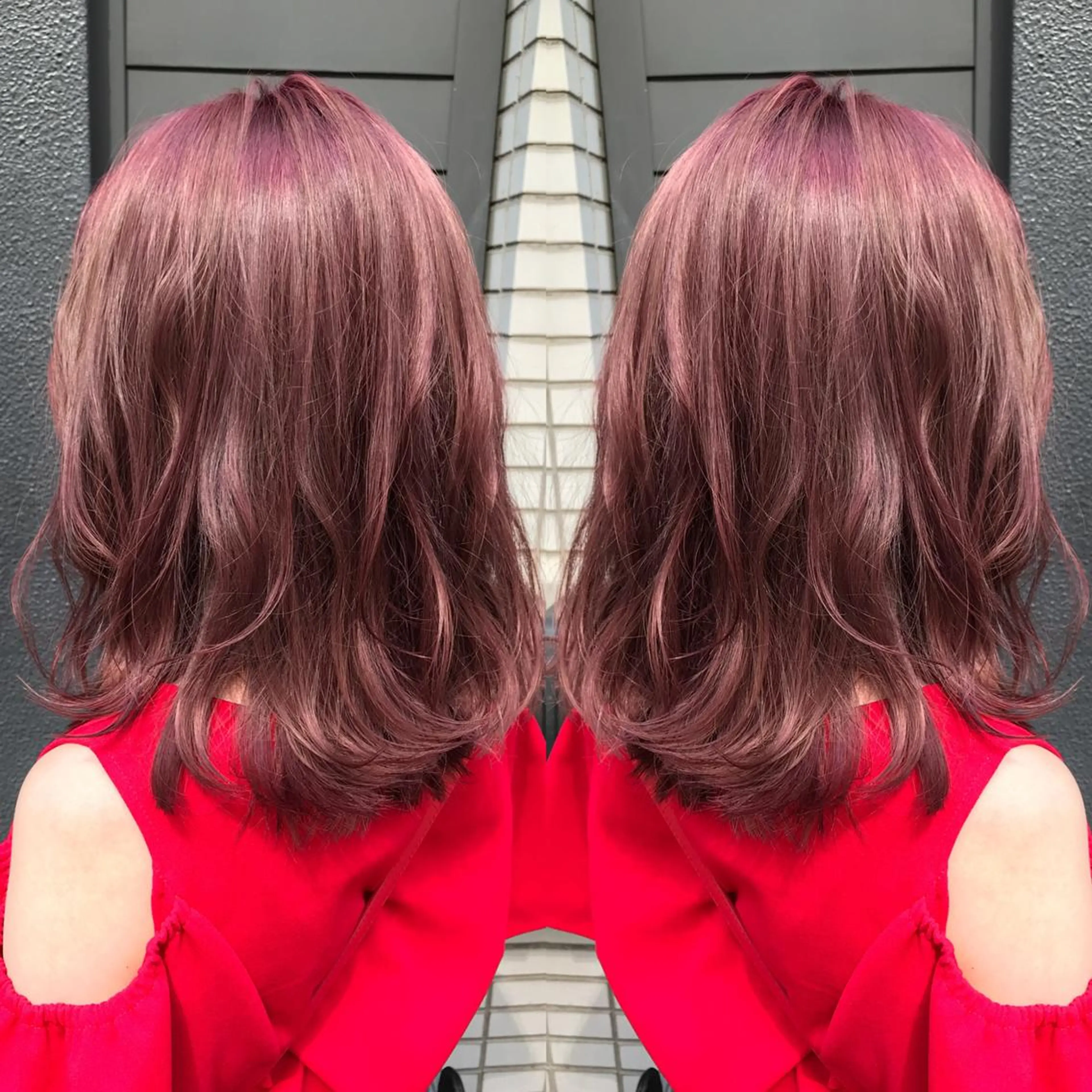 ミディアム カラー 髪質改善特化 ミサワコウキのヘアスタイル