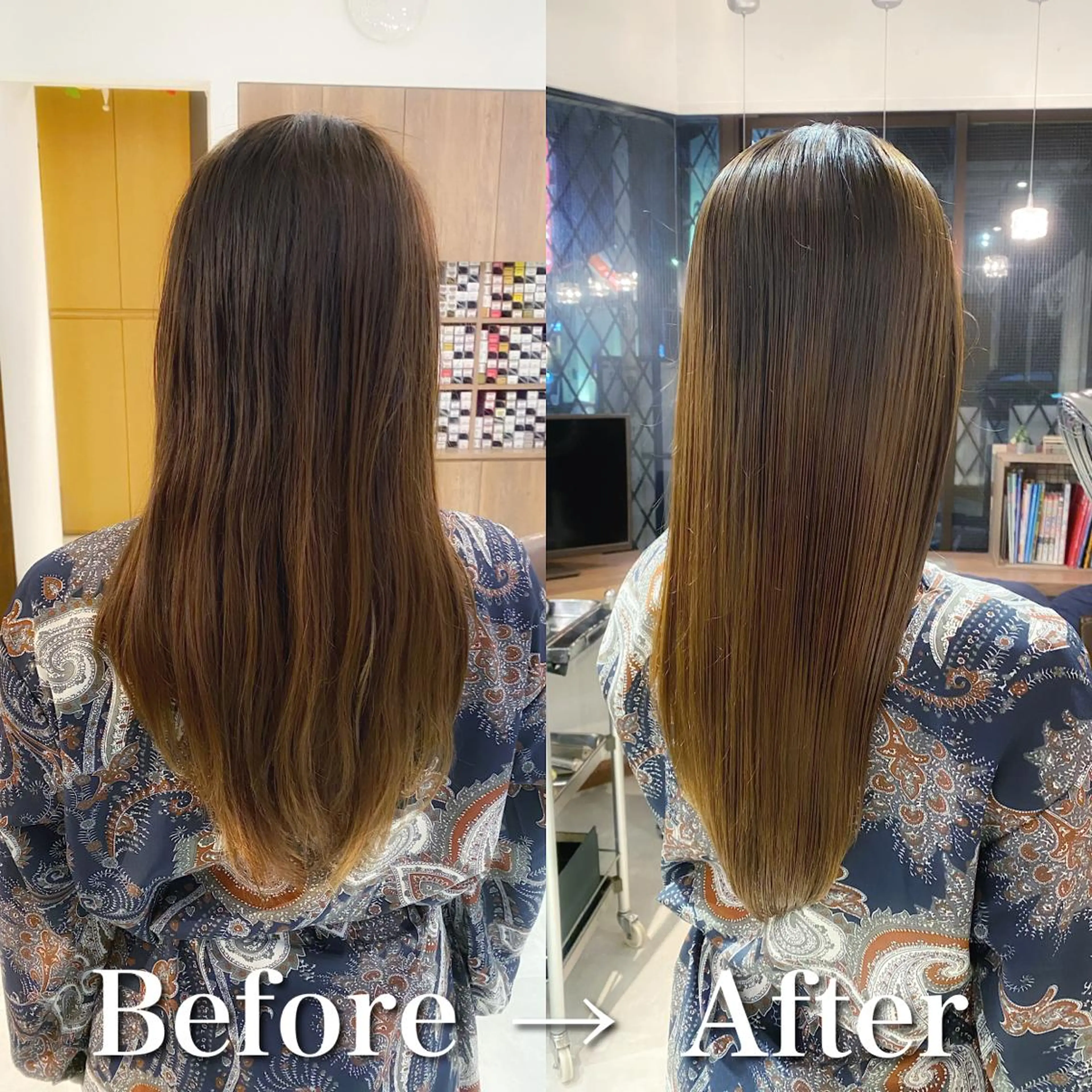 ロング 髪質改善 ロング トリートメント 酸熱トリートメント 髪質改善特化 安東駿介のヘアスタイル