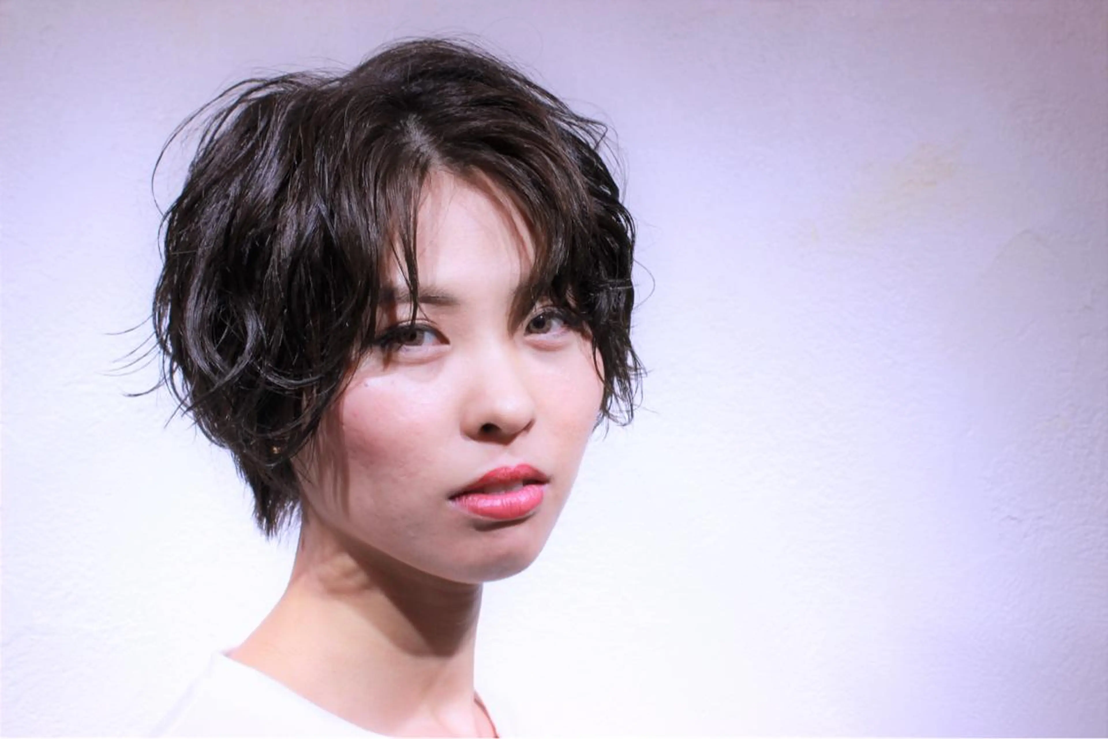 ショート 所渉/韓国レイヤー /ウルフカットのヘアスタイル