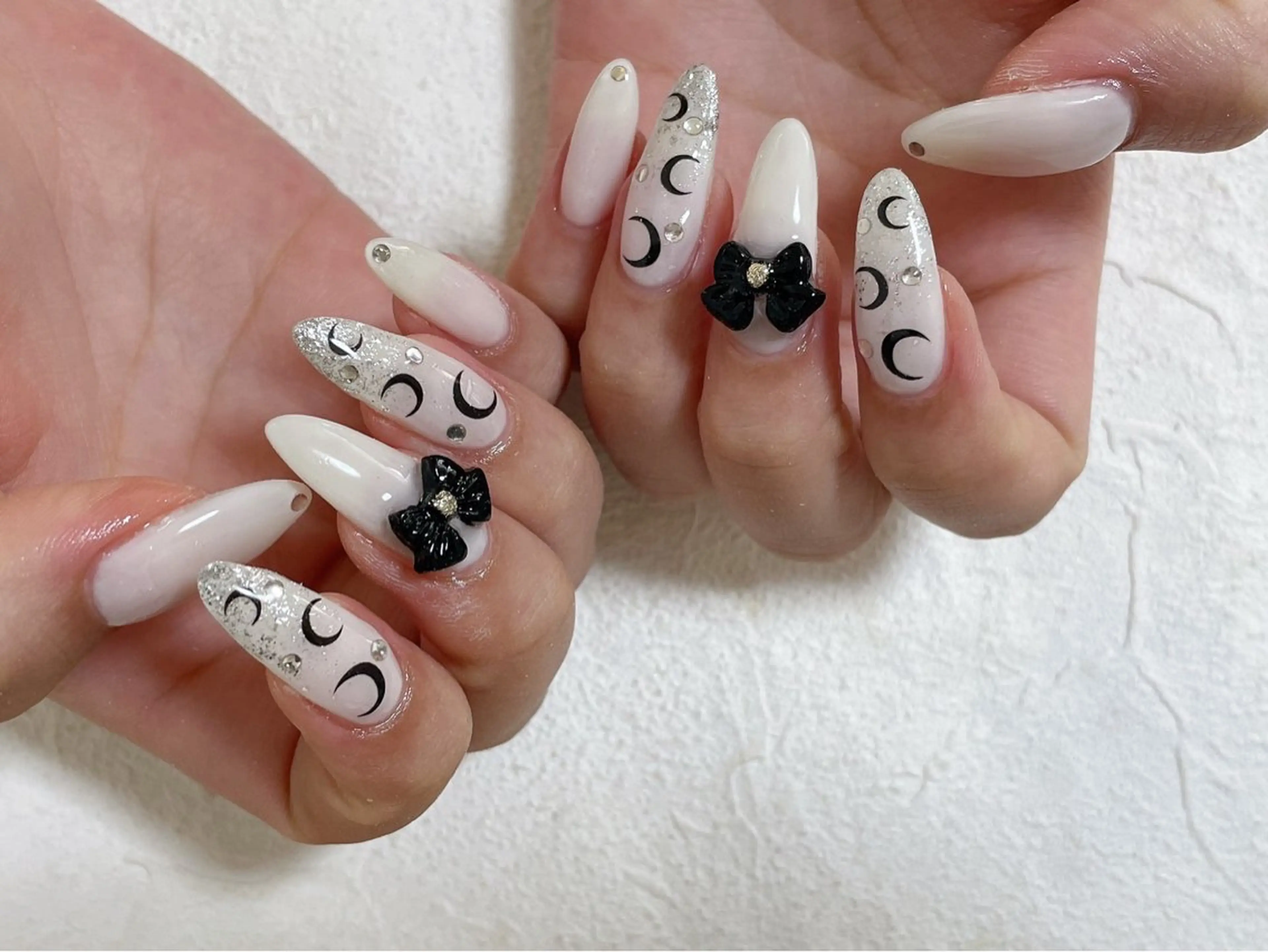 ネイル オーロラネイル フットネイル フレンチネイル ジェルネイル マグネットネイル kiki nail たまプラーザのネイルデザイン