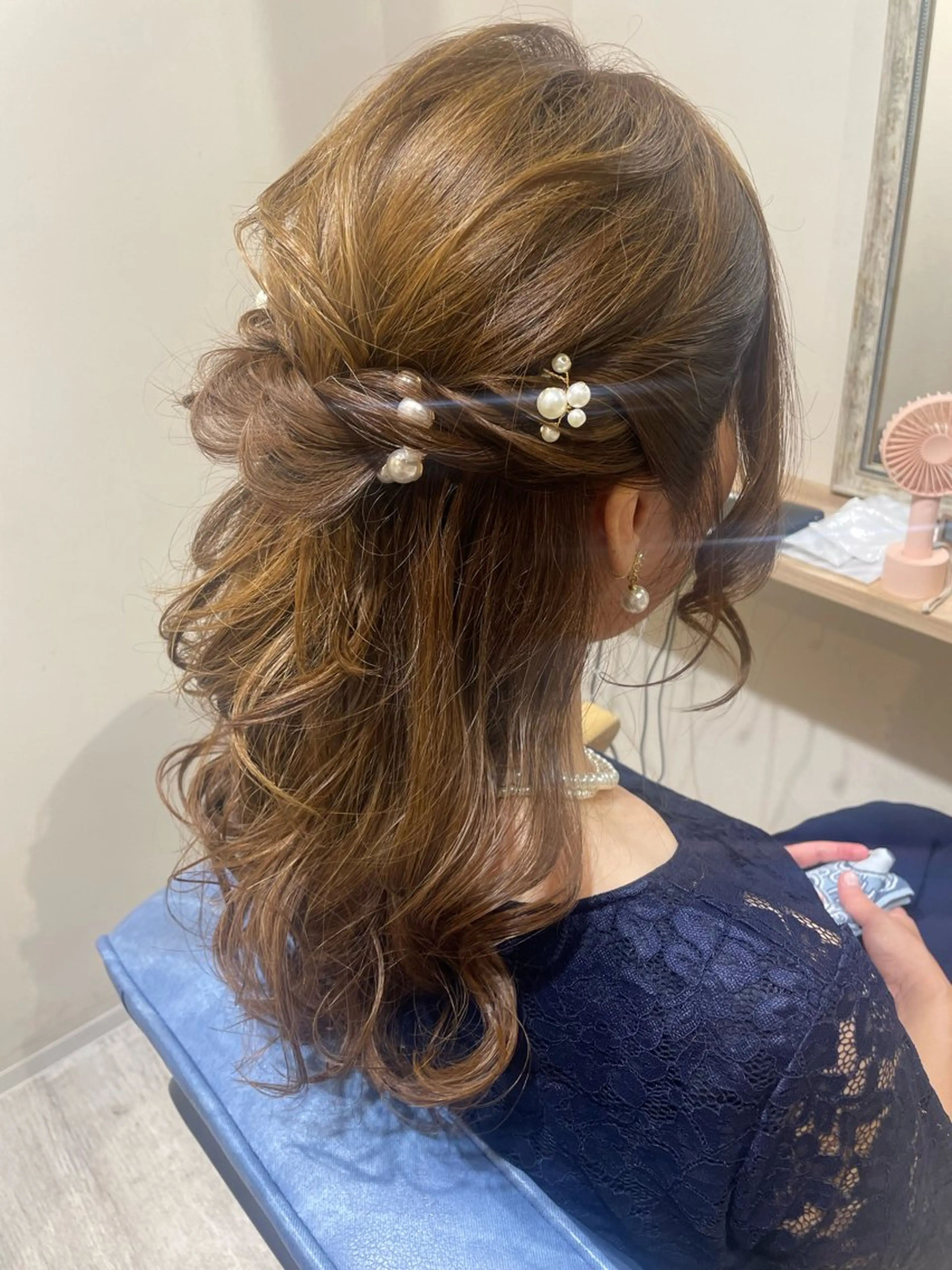 ヘアアレンジ ハーフアップ ヘアセット Connect Rumiのヘアスタイル