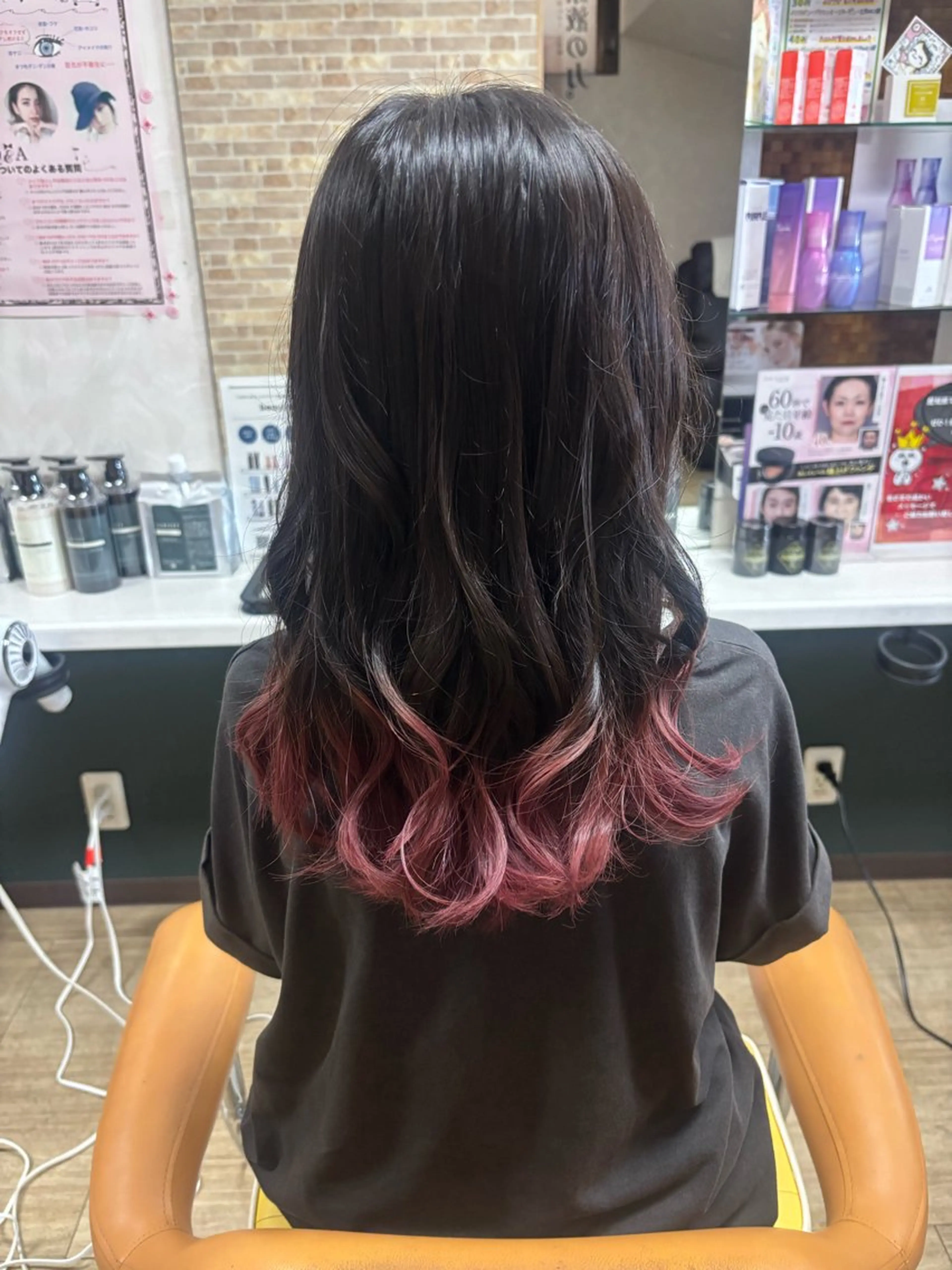 ロング カラー キッズ 千上 結希奈のヘアスタイル