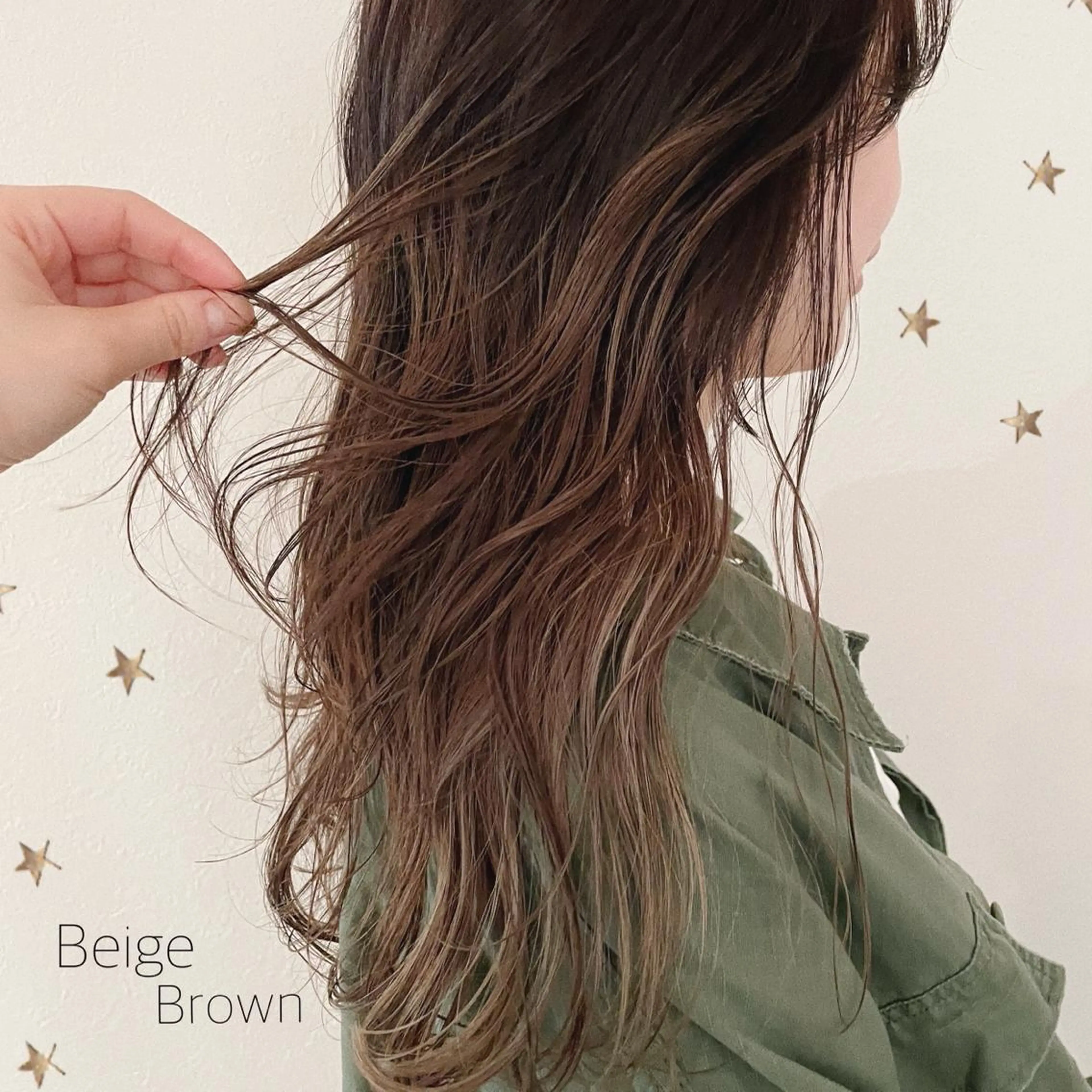 ロング カラー カット ヘアカラー 市川 千夏のヘアスタイル