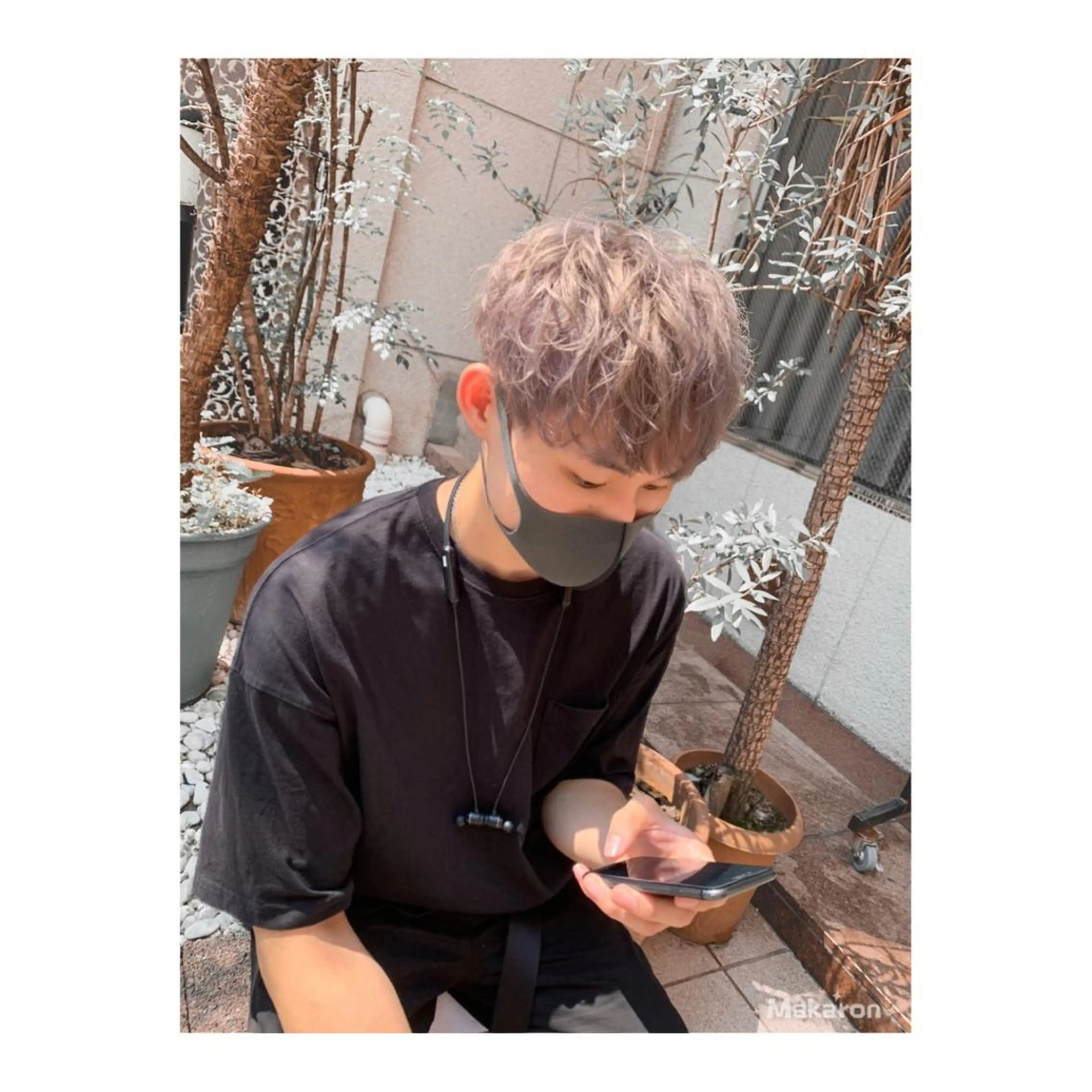 ショート カラー ヘアアレンジ メンズ ange☞ soutaのヘアスタイル