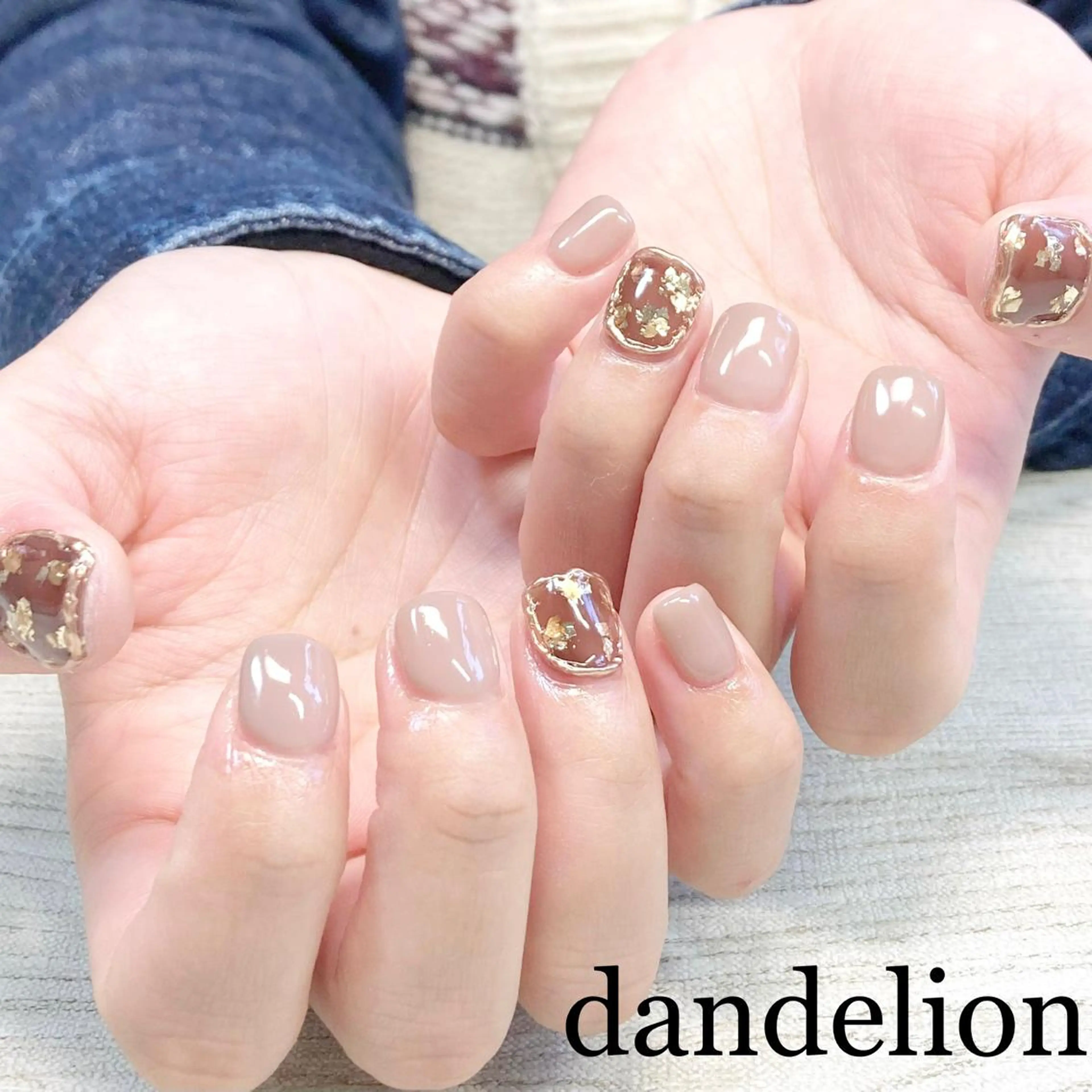 ネイル ハンドネイル ハンドケア dandelion ダンデライオンのネイルデザイン