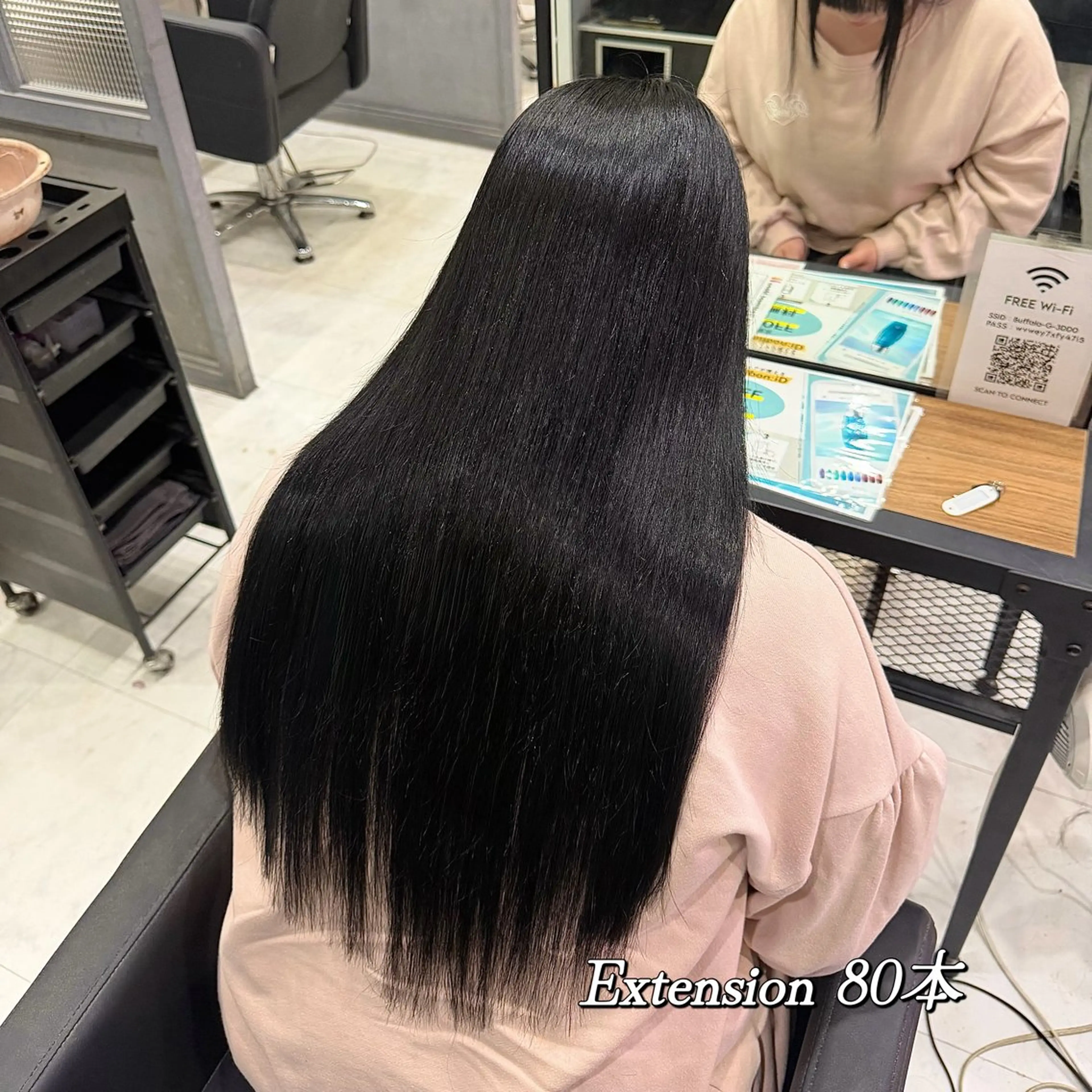 ロング カラー ヘアカラー エクステ 🦋REISA🦋 エクステ×ハイトーンのヘアスタイル