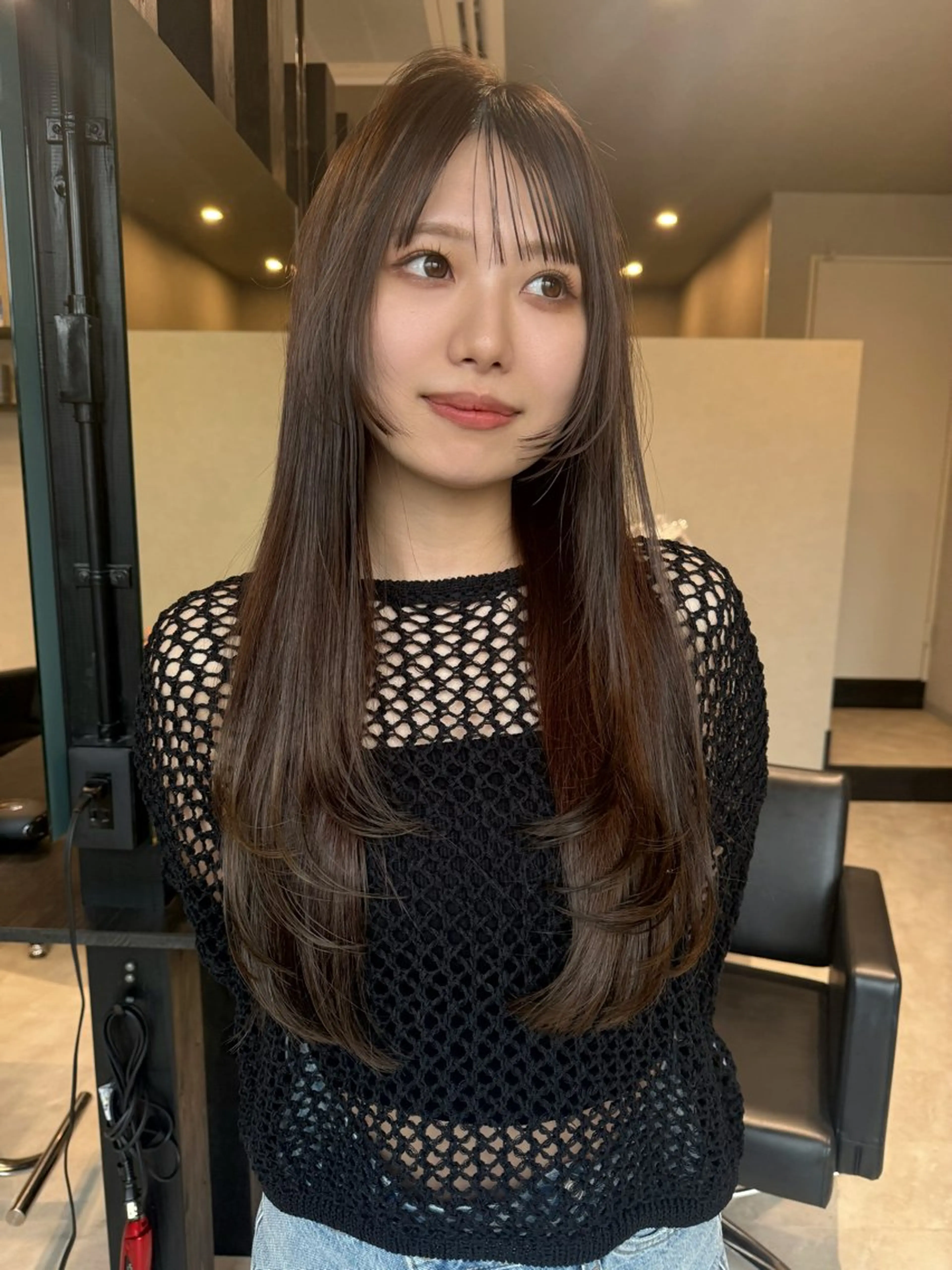 ロング カラー レイヤーカット カット ヘアカラー 透明カラー/レイヤー misaki °＊のヘアスタイル