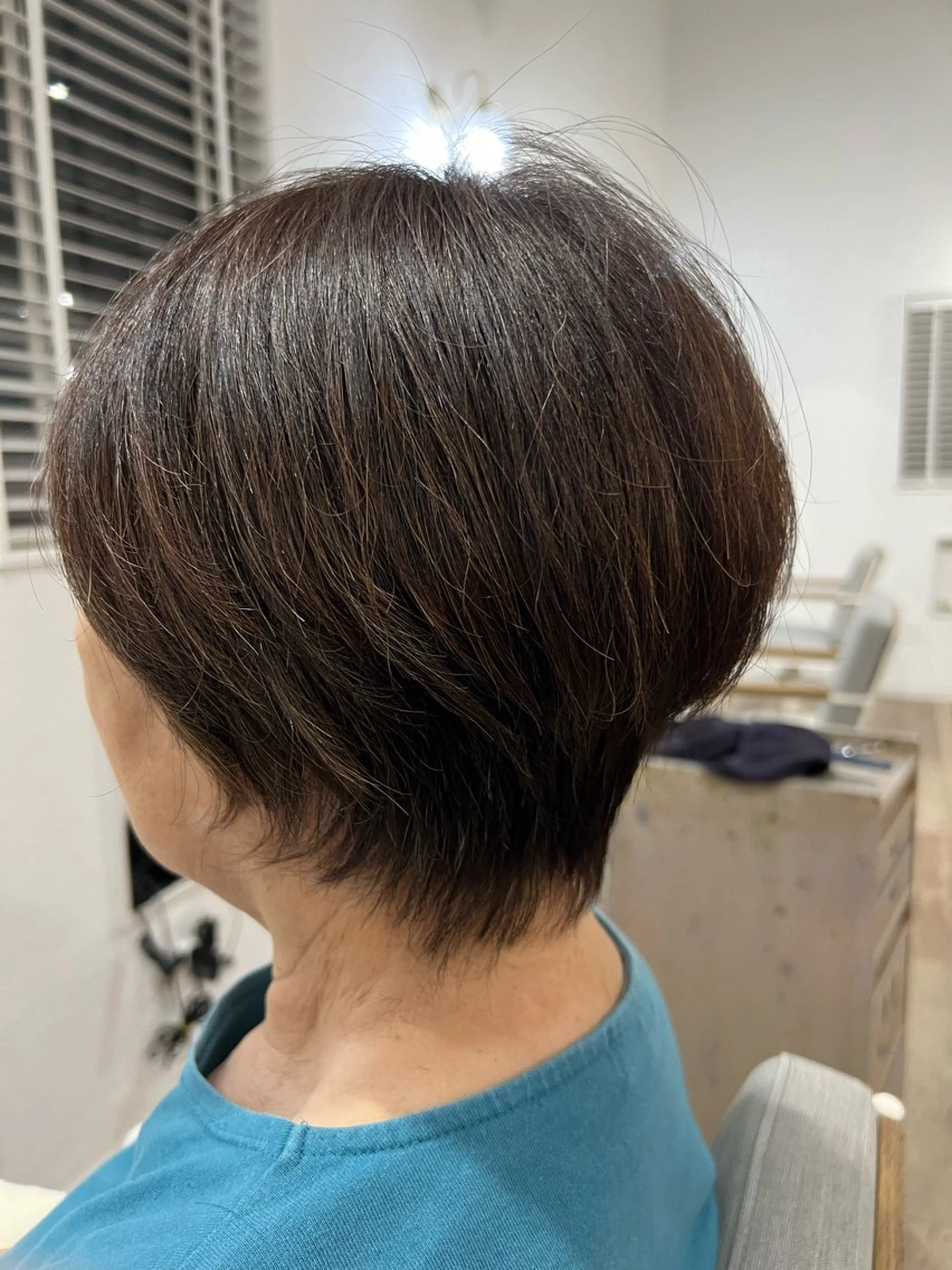 ショート 顔周りカット 似合わせ／ショート 菊田のヘアスタイル