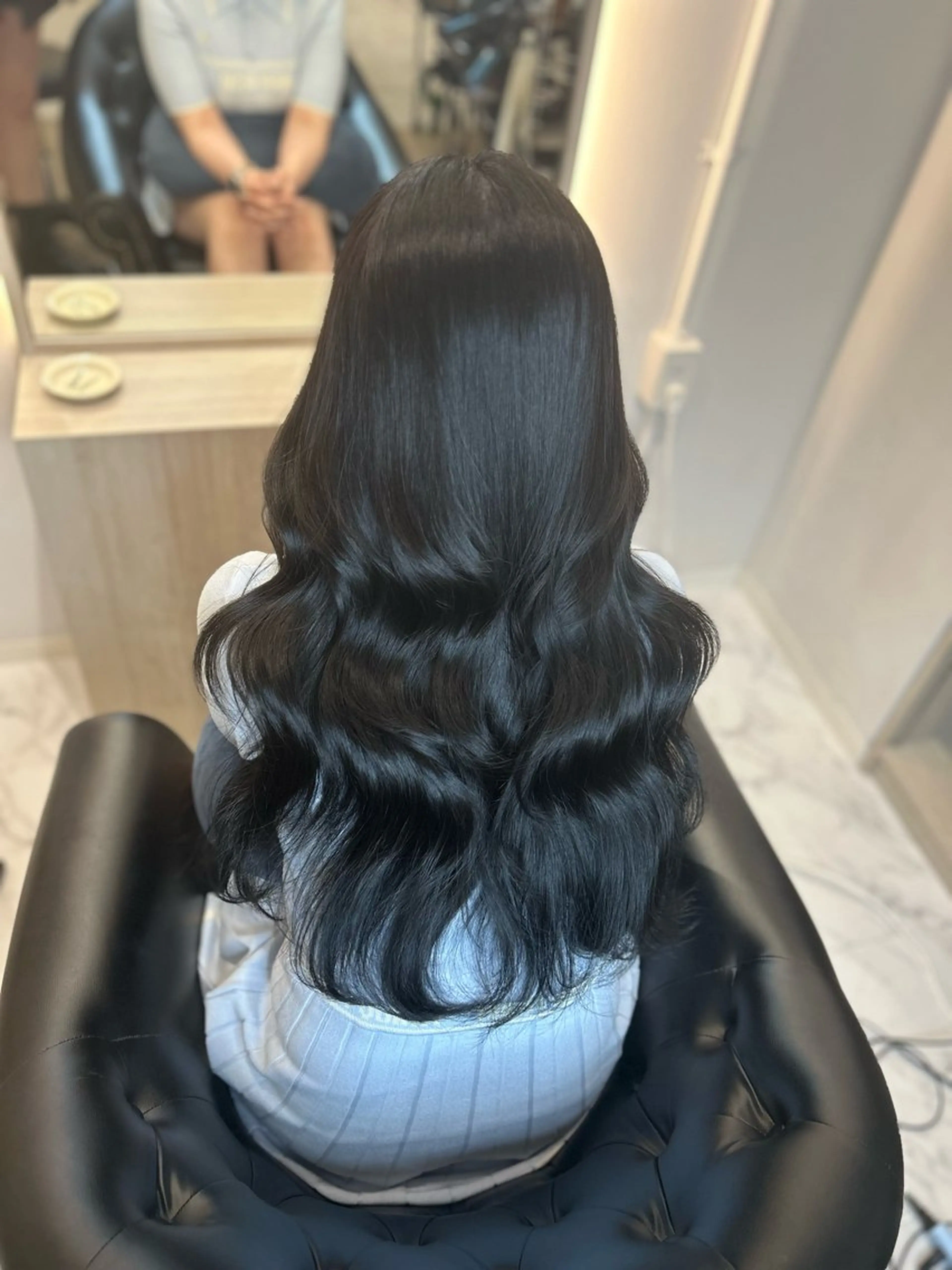 ロング カラー カット ヘアカラー トリートメント &chaLme   心斎橋所属・emi/髪質改善/ 韓国風/艶カラーのヘアスタイル