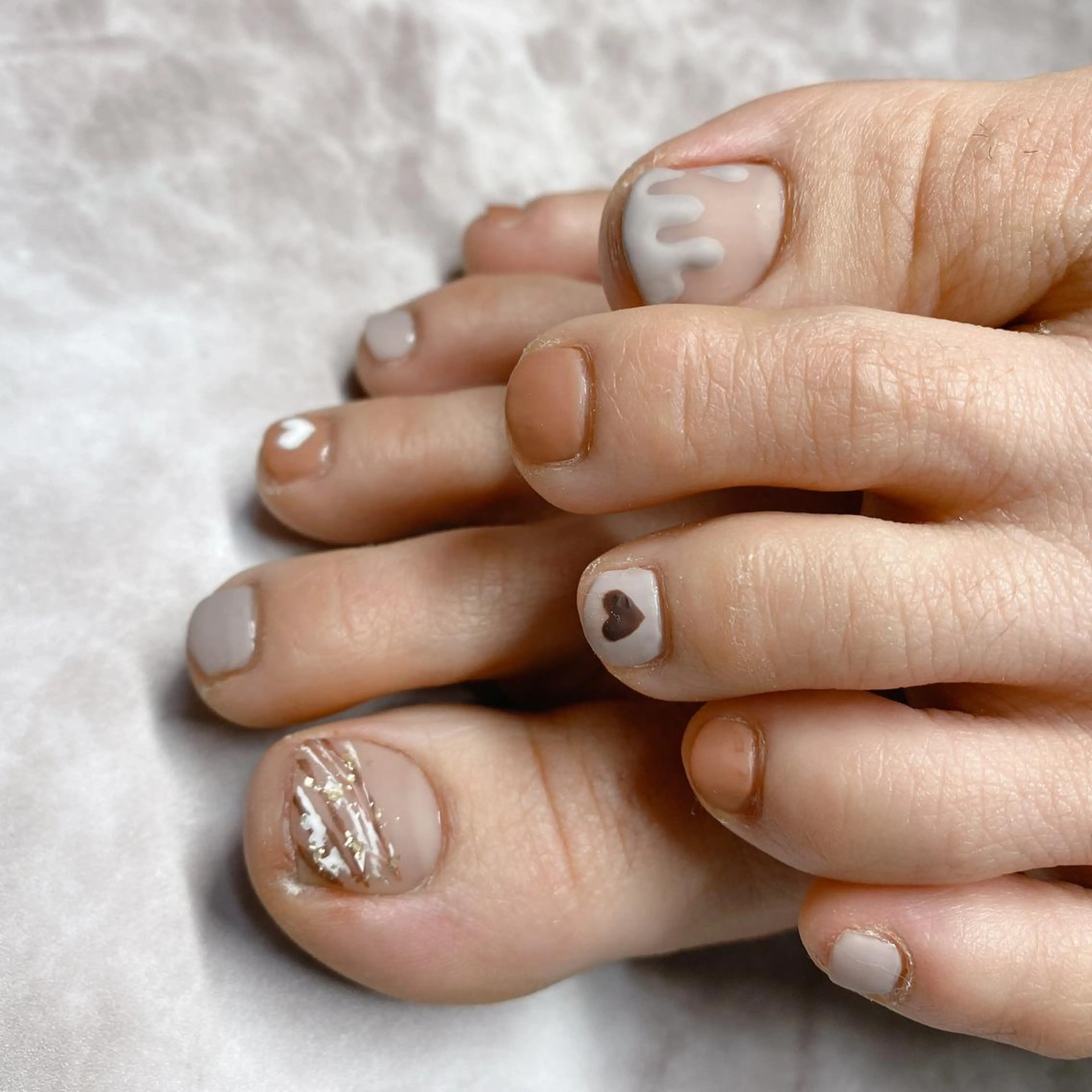 ネイル フットネイル バレンタイン Jasmine NAILのネイルデザイン