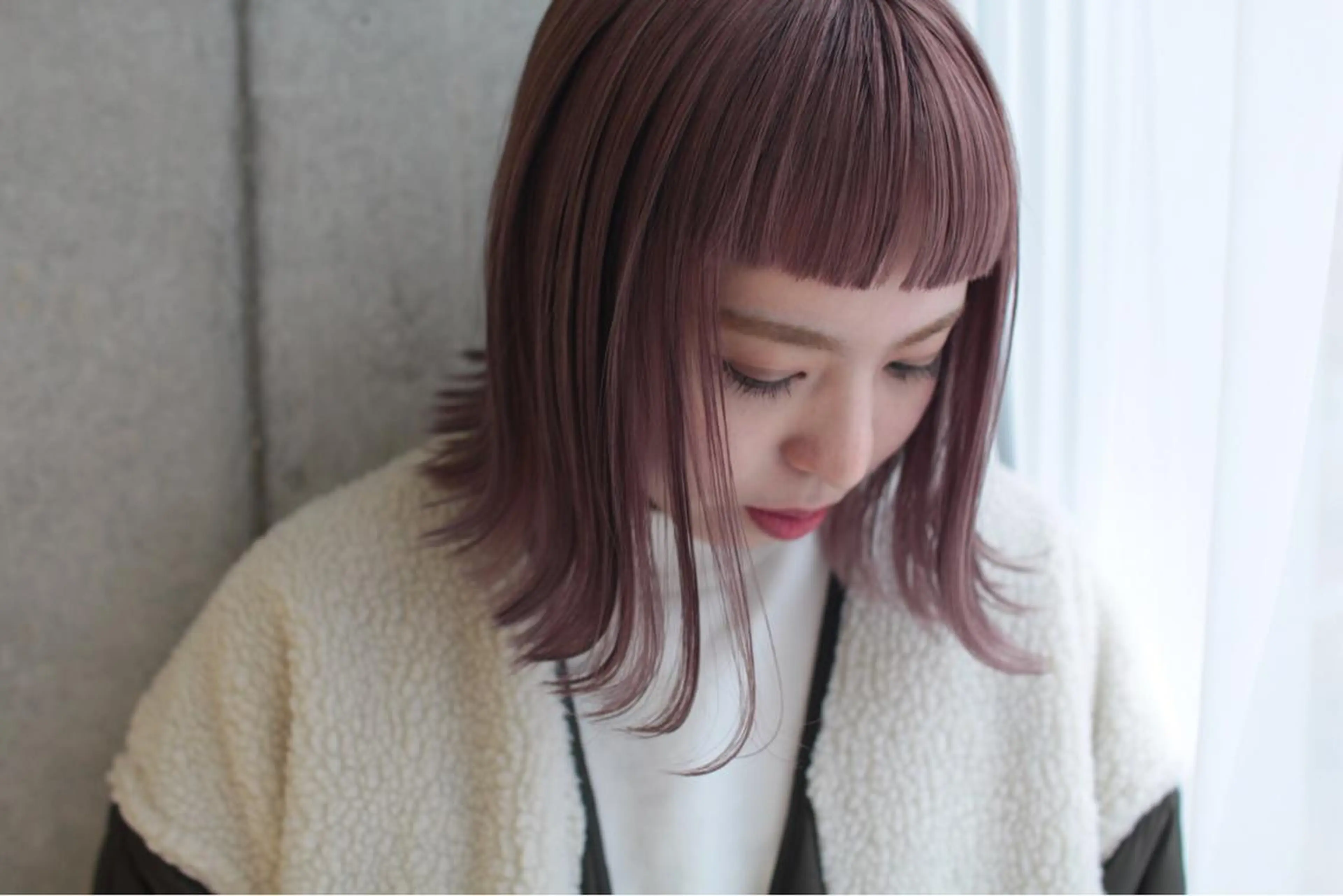 ミディアム カラー 堺 鳳 ママ美容師 yukariのヘアスタイル