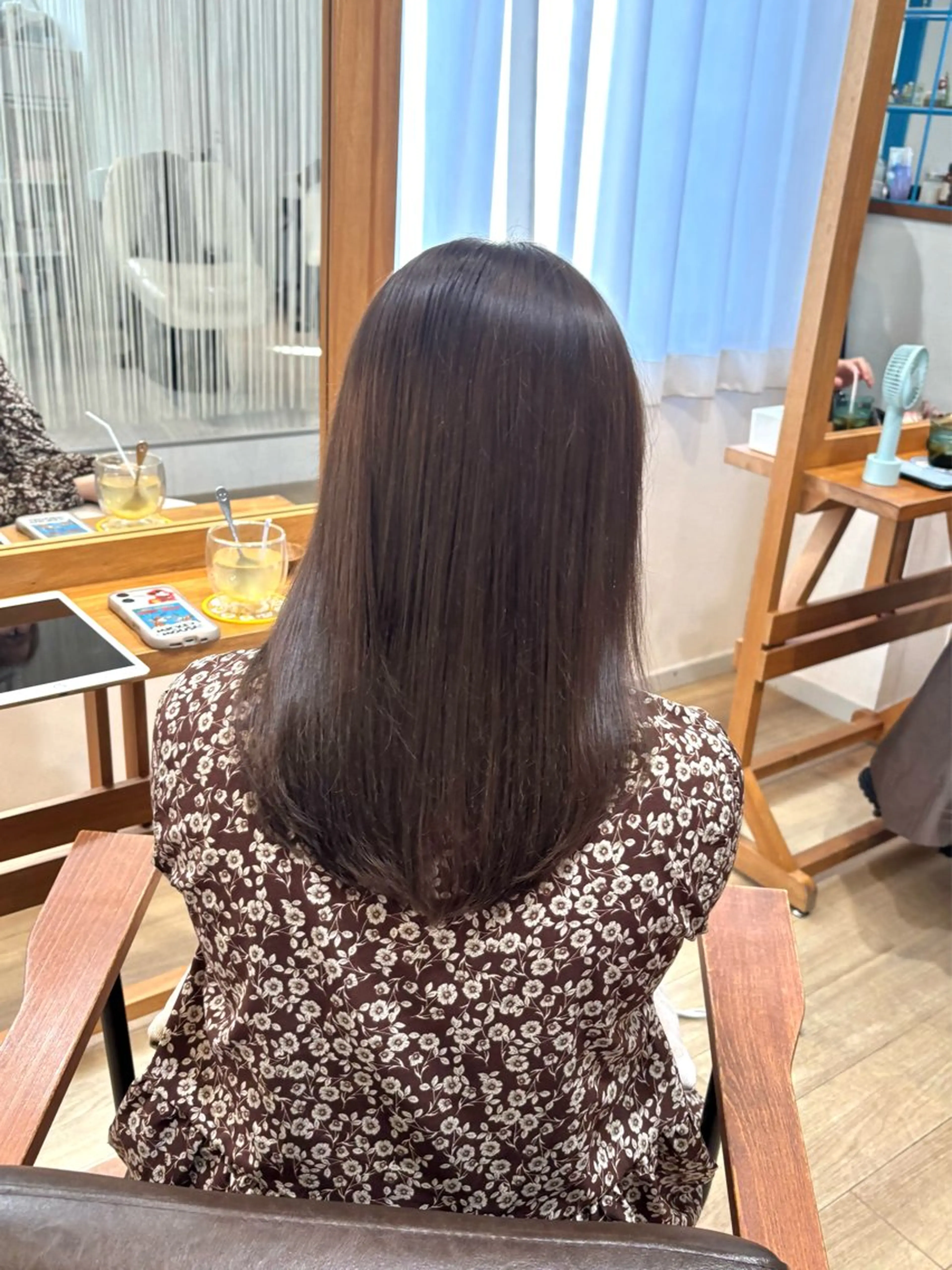 セミロング カラー グレージュ RINNO🌷艶髪/ 艶カラー/縮毛矯正のヘアスタイル