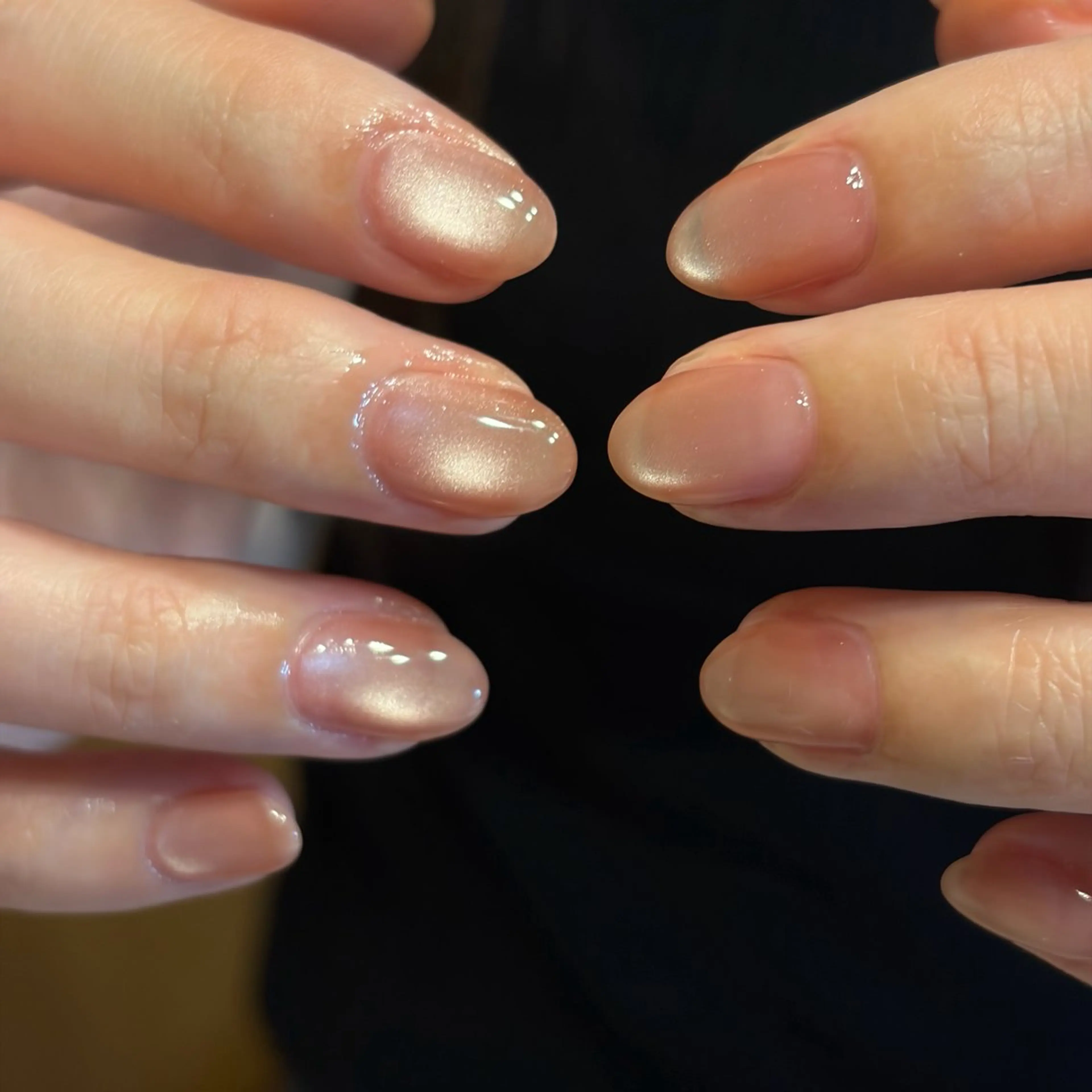 ネイル オレンジ ピンク ハンドネイル Salon Asterのネイルデザイン