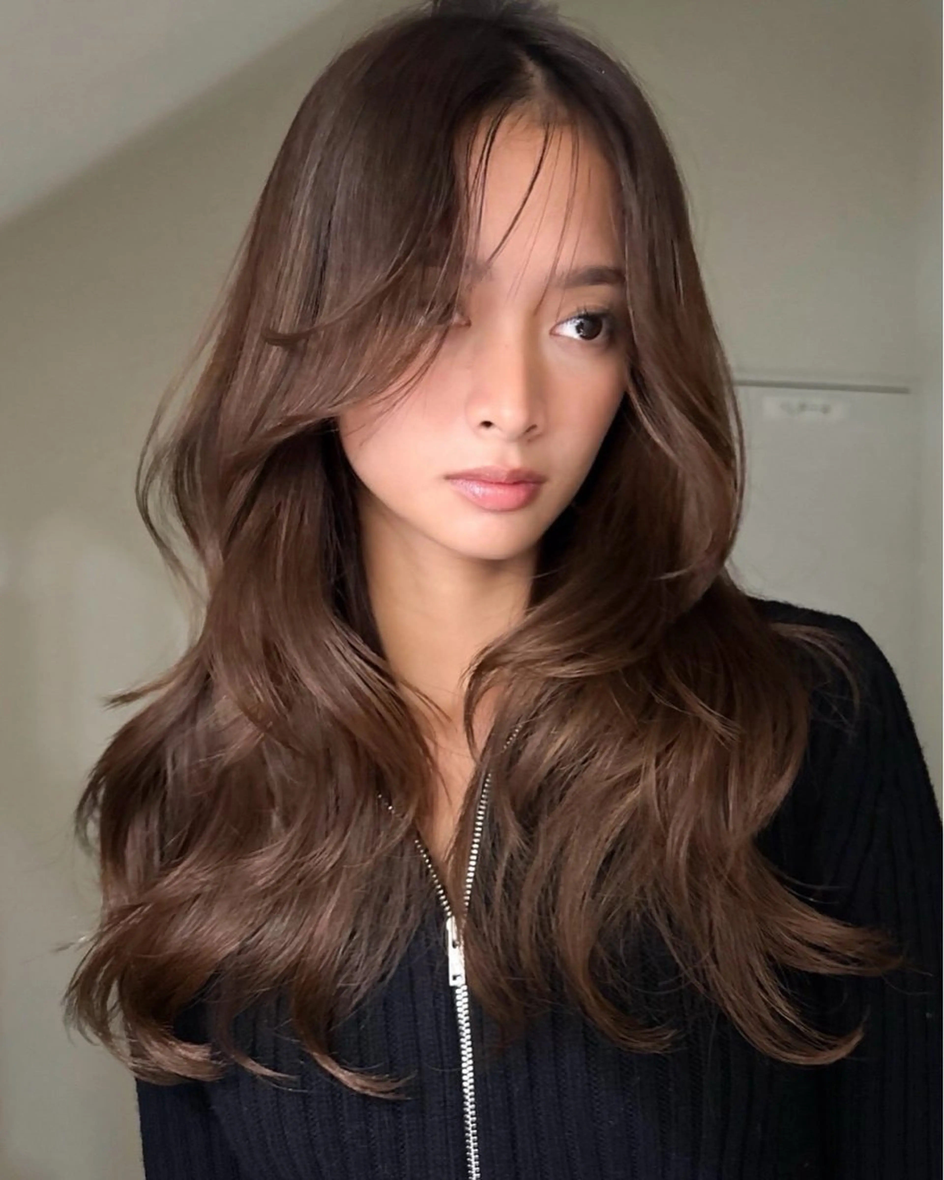 セミロング カラー ヘアアレンジ カット ヘアカラー トリートメント ヘアセット 髪質改善×ハイトーン 中田啄也のヘアスタイル