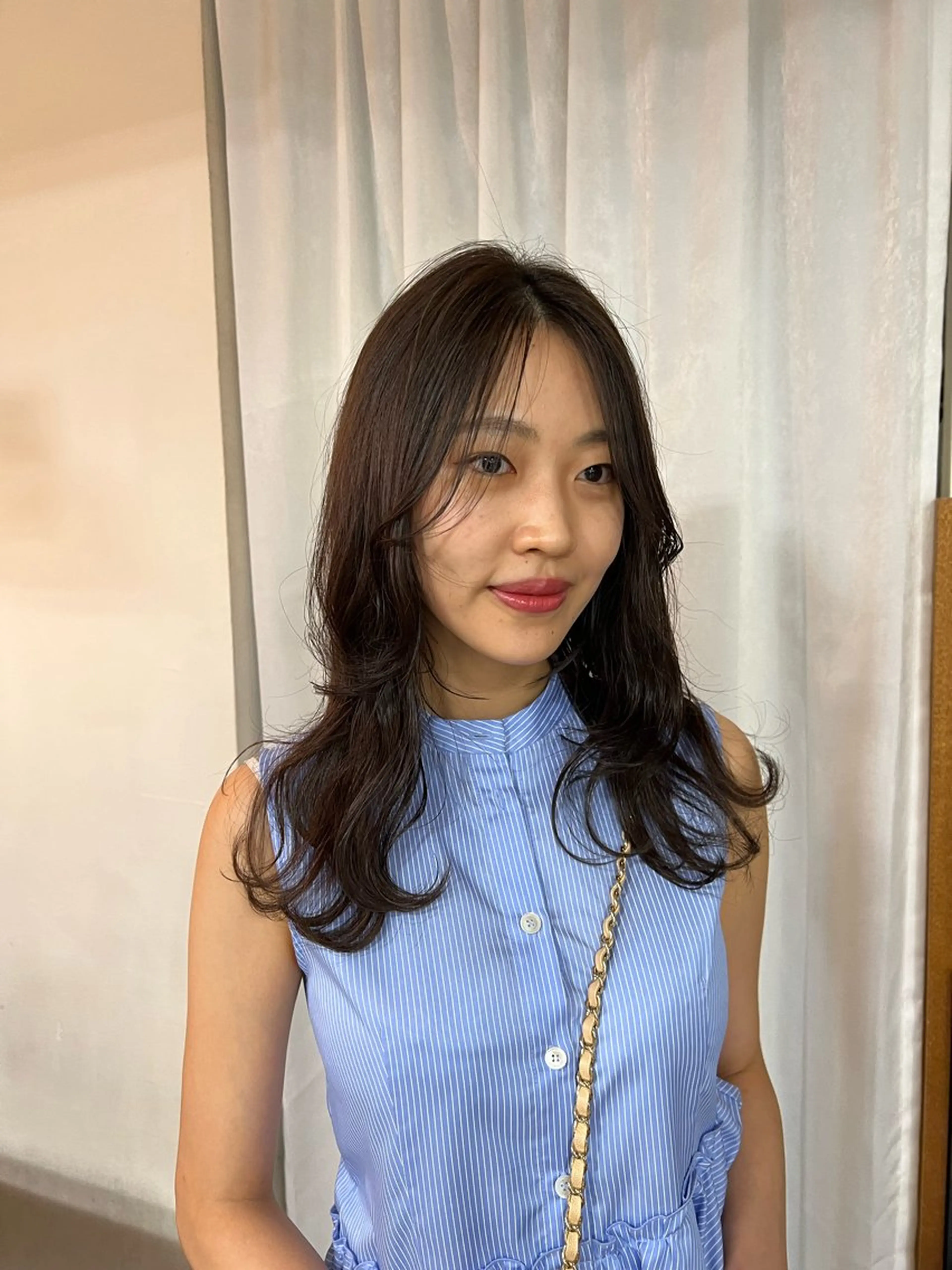 ロング カラー 顔まわりレイヤー レイヤーカット takada kohのヘアスタイル