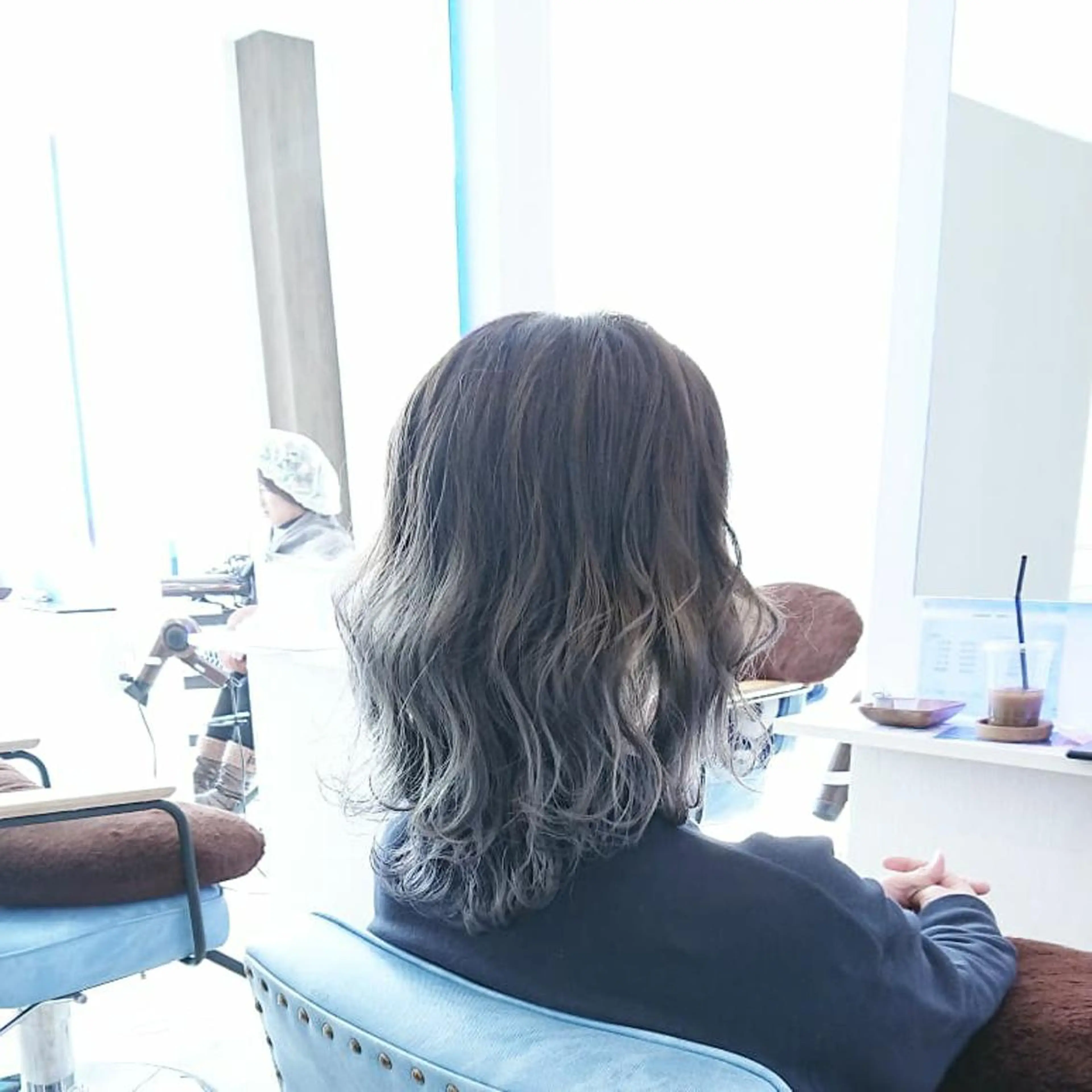 ミディアム カラー ヘアアレンジ 小林 伸行のヘアスタイル