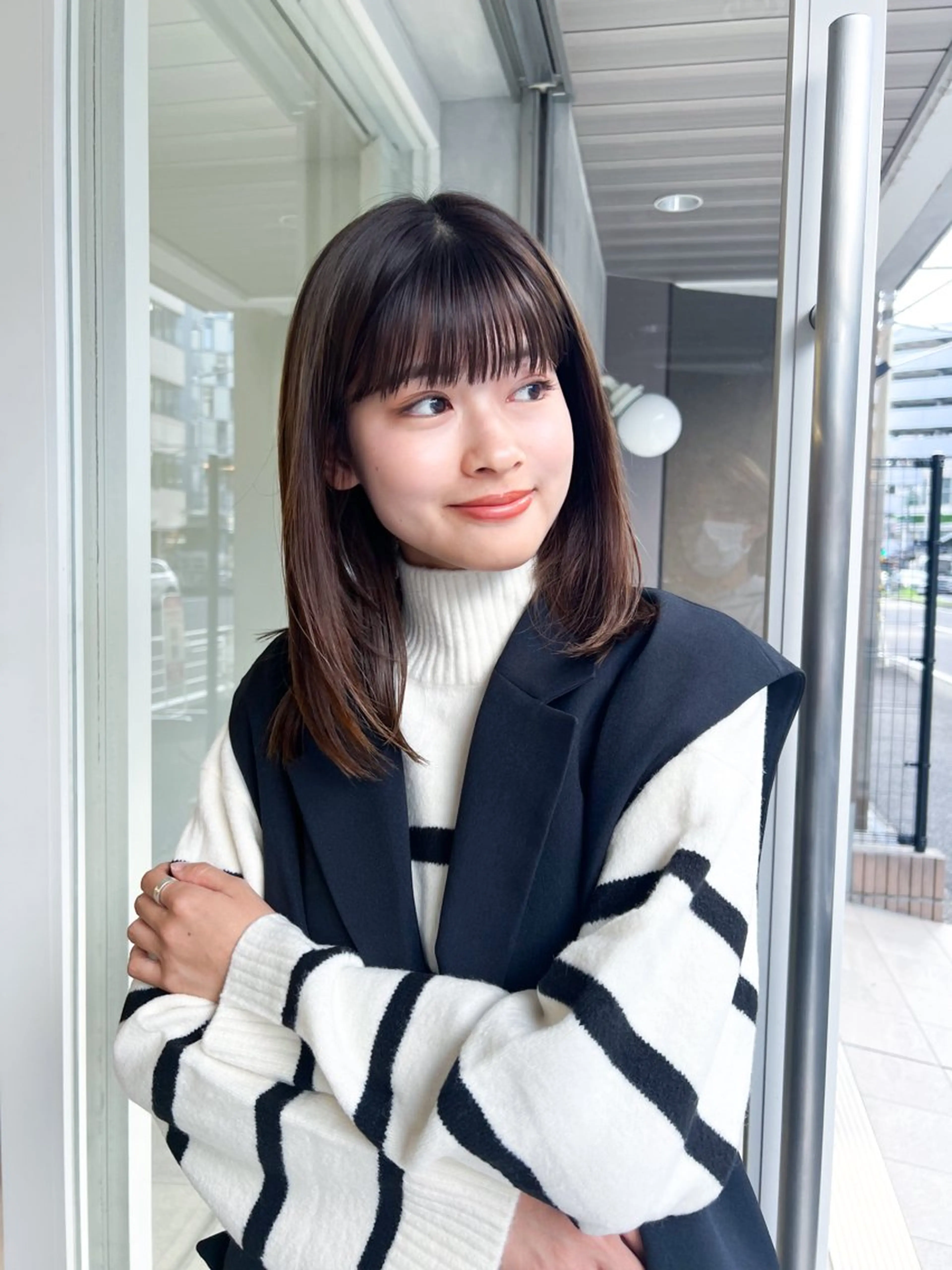 ミディアム ヘッドスパ/縮毛矯正 /横山陸人のヘアスタイル