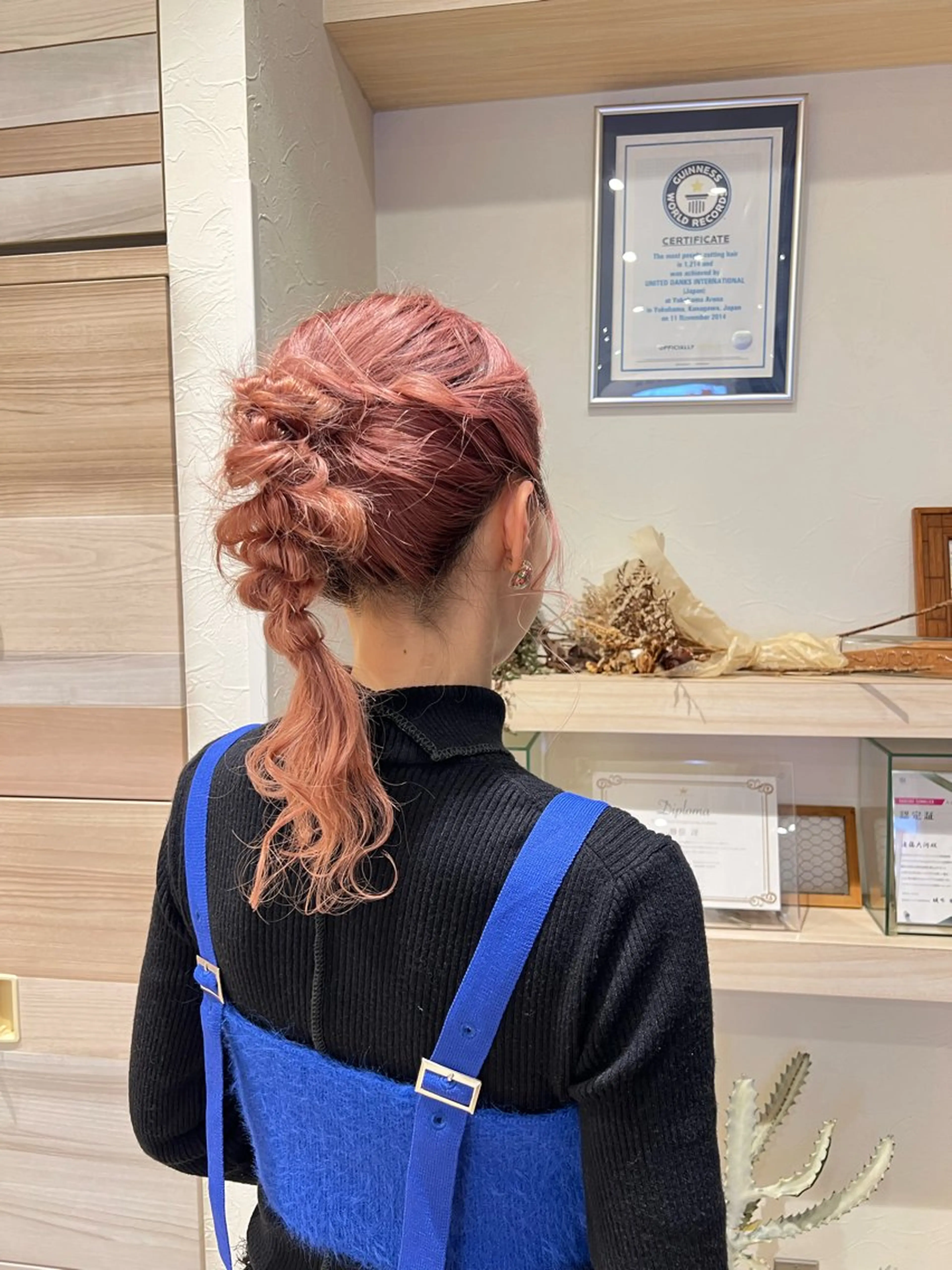 ロング ヘアカラー 韓国風🌷✨ 守屋紗希のヘアスタイル