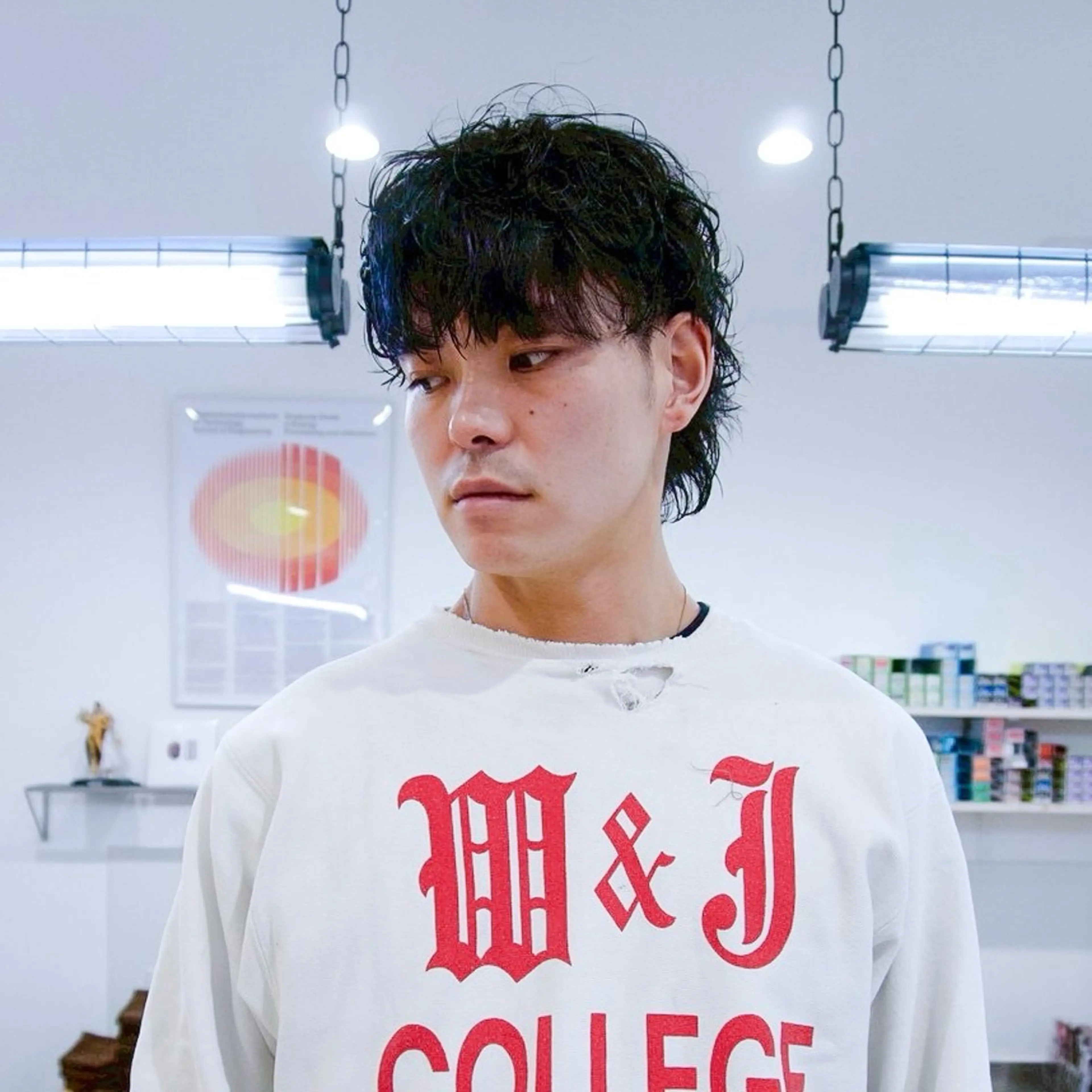 メンズ カット パーマ 鈴木 七海のヘアスタイル