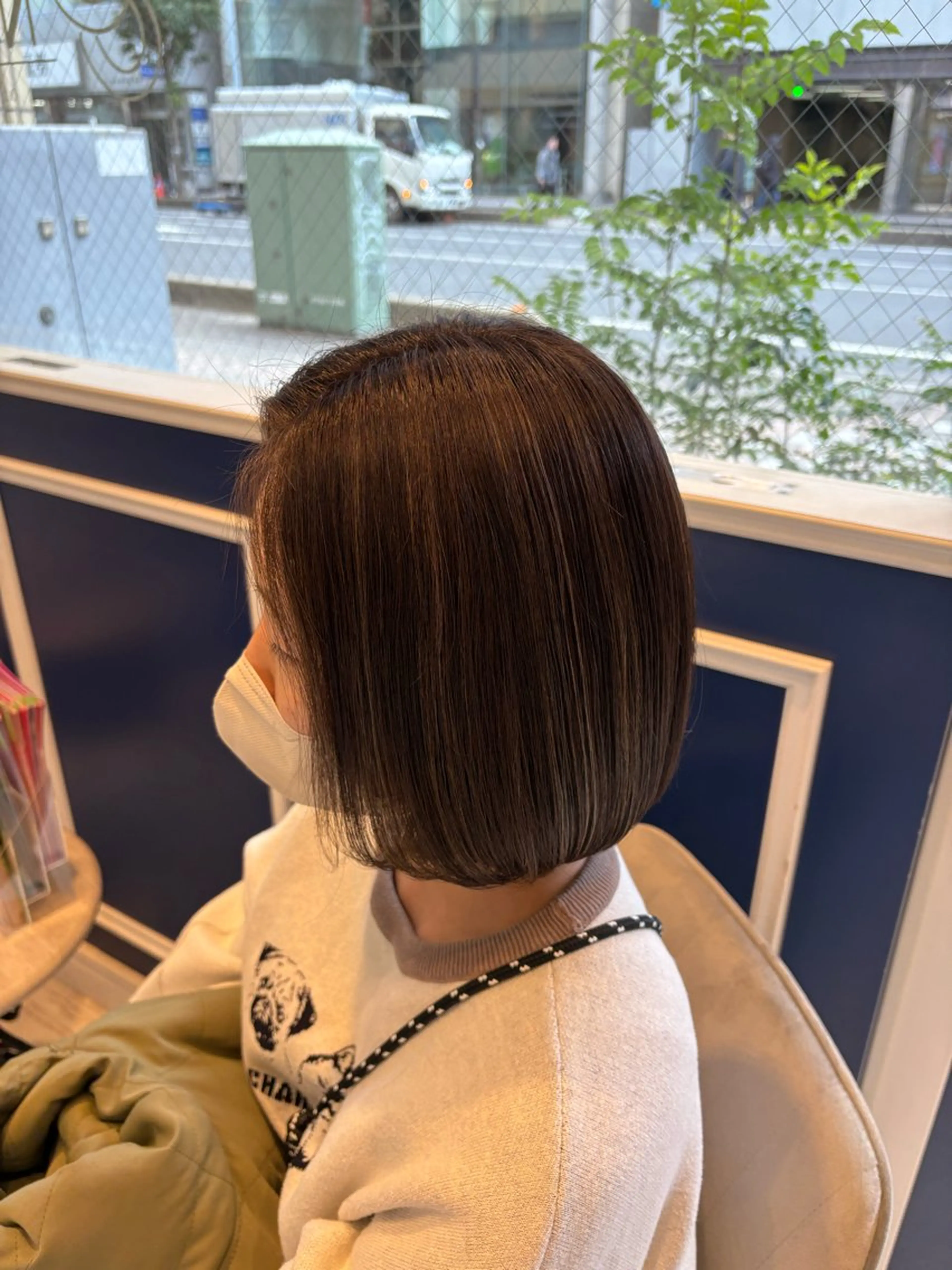 ショート ボブ ハイライト 大槻 ハルカのヘアスタイル