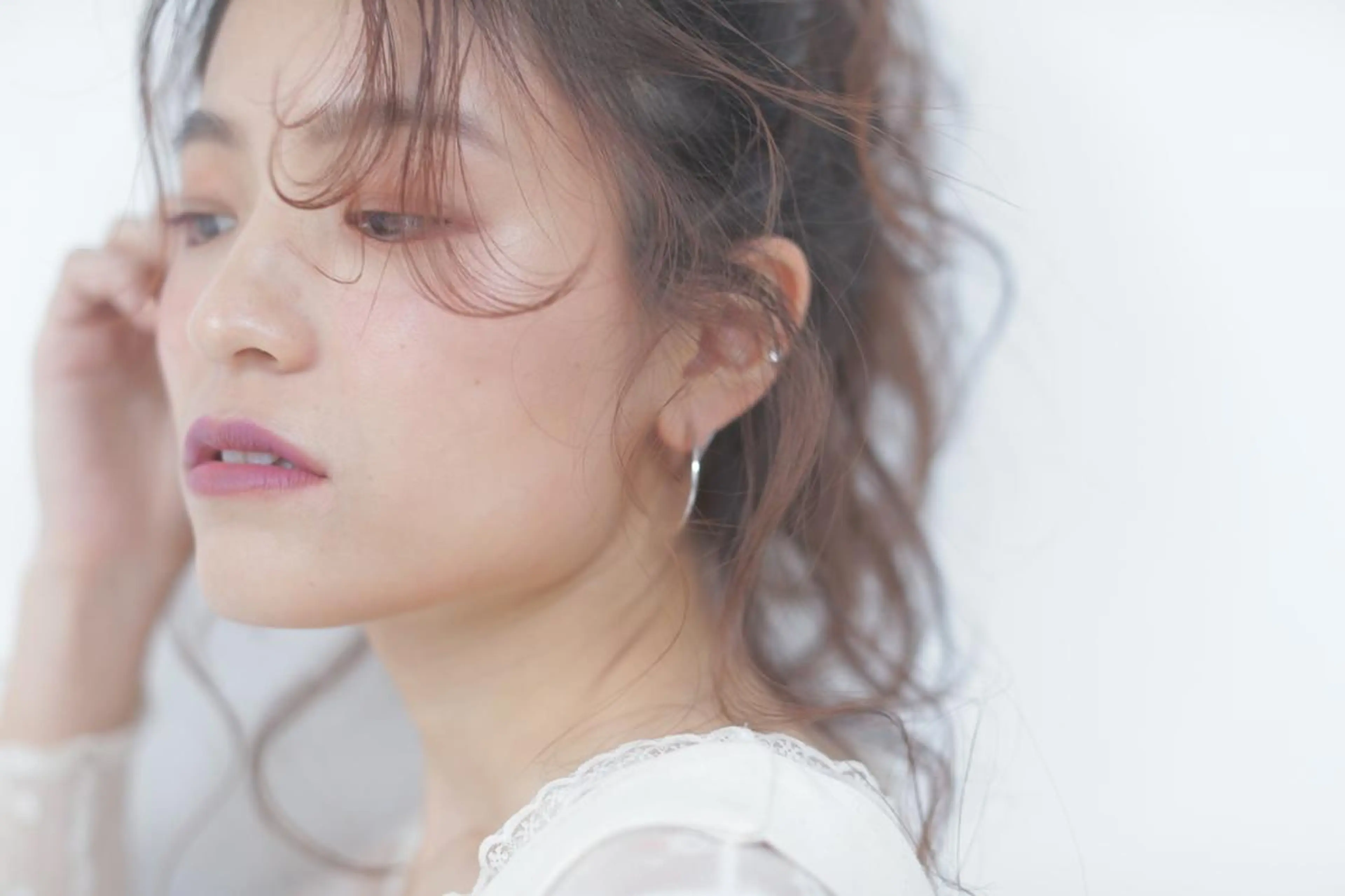 ショート シールエクステ/ ハイトーンカラーのヘアスタイル