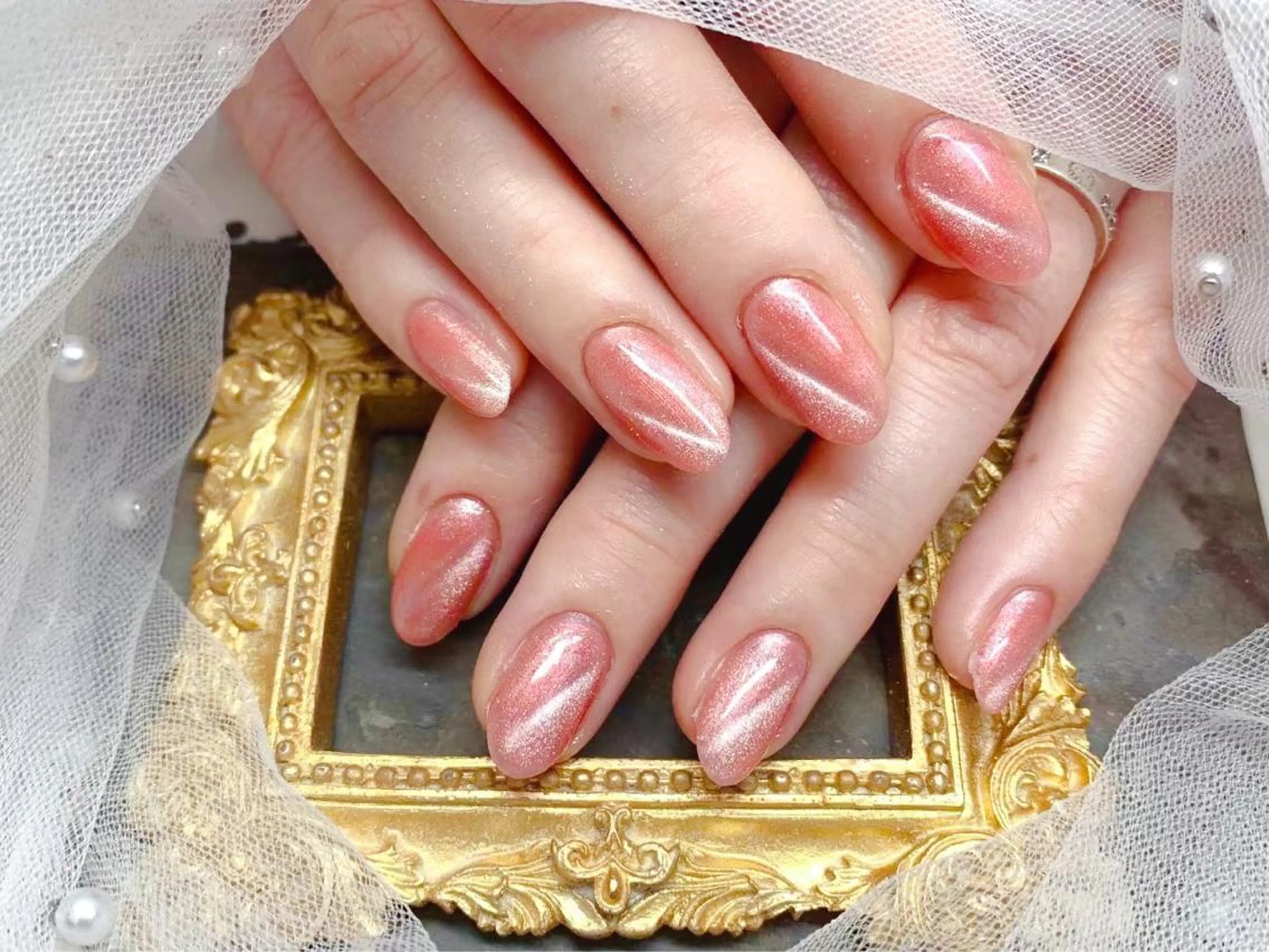 ネイル ハンドネイル マジック ミラーのネイルデザイン