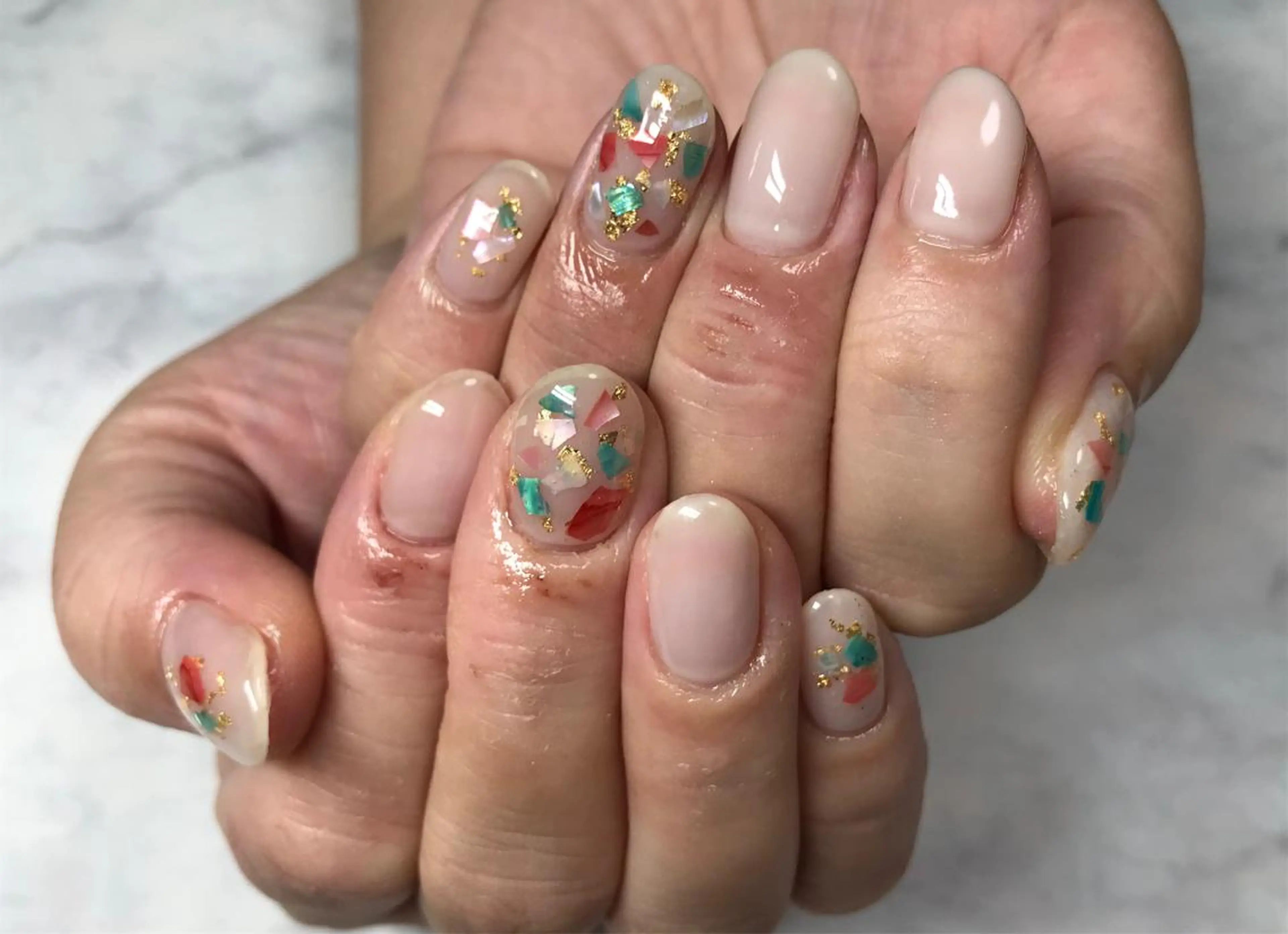 ネイル ハンドネイル Mana‪ ‪·͜· ❤︎‬のネイルデザイン