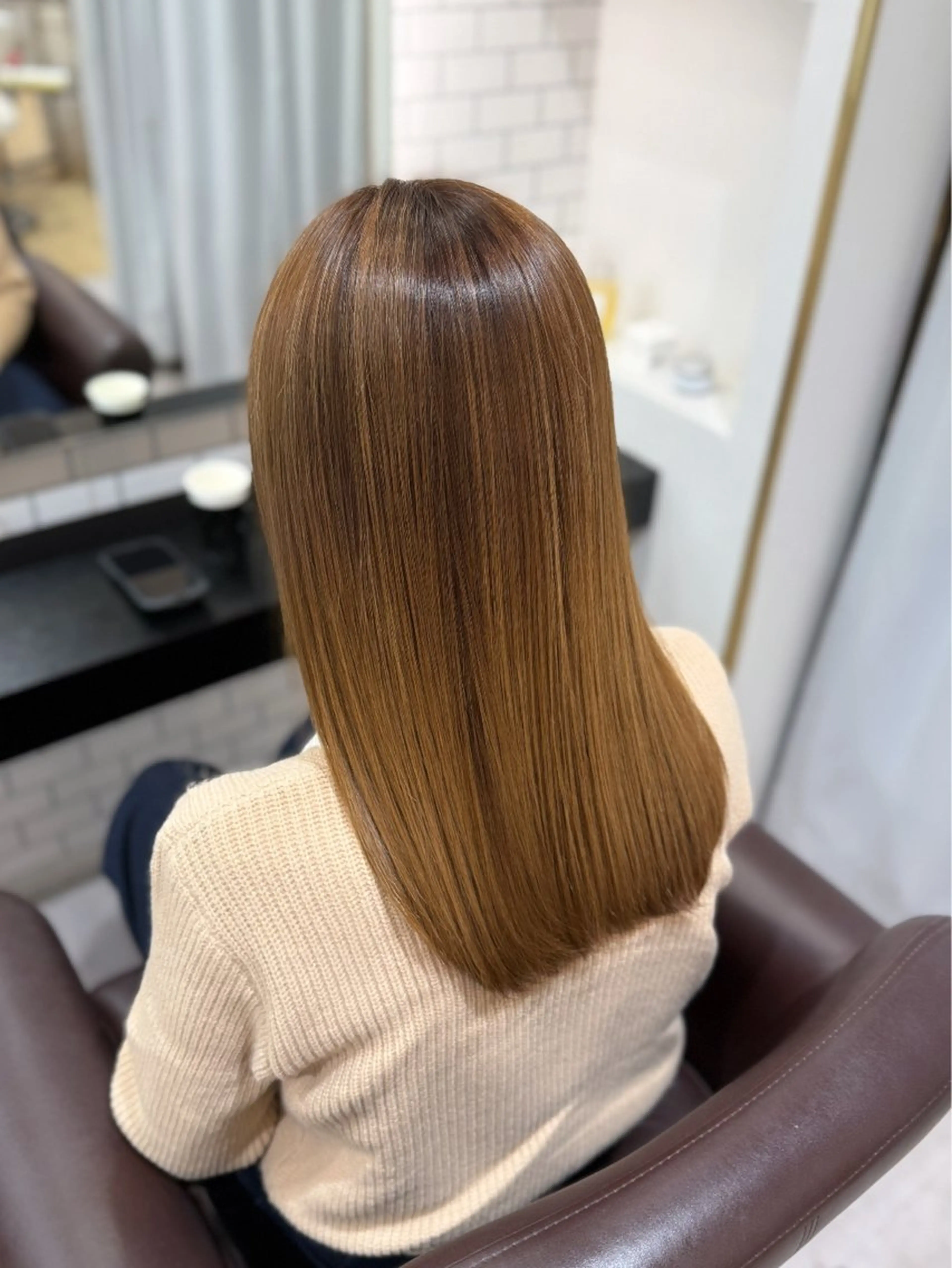 カラー 🇰🇷韓国風艶髪 /AZUSA🤍のヘアスタイル