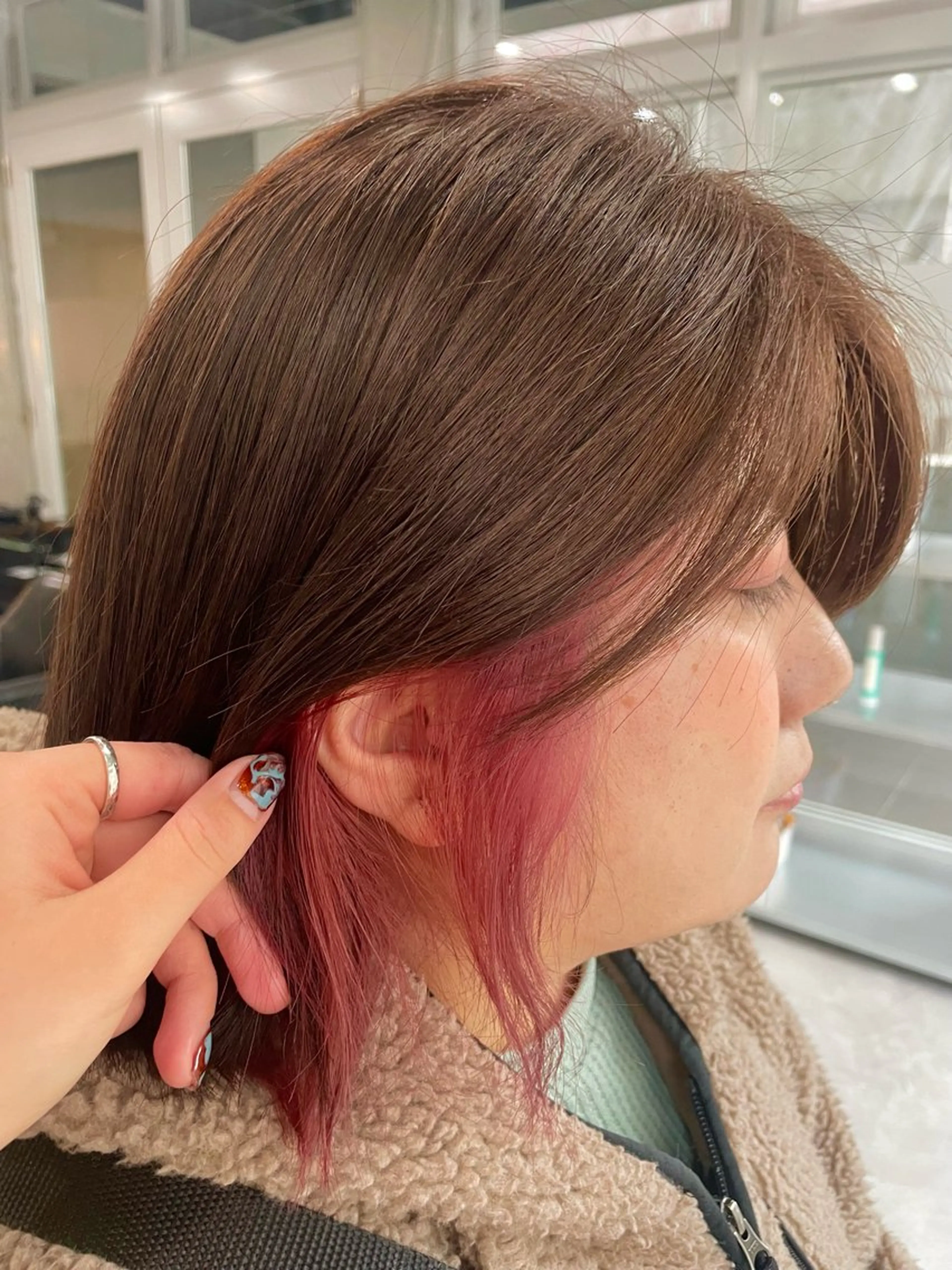 ミディアム カラー 暖色系カラー 🌼Kana🌼のヘアスタイル