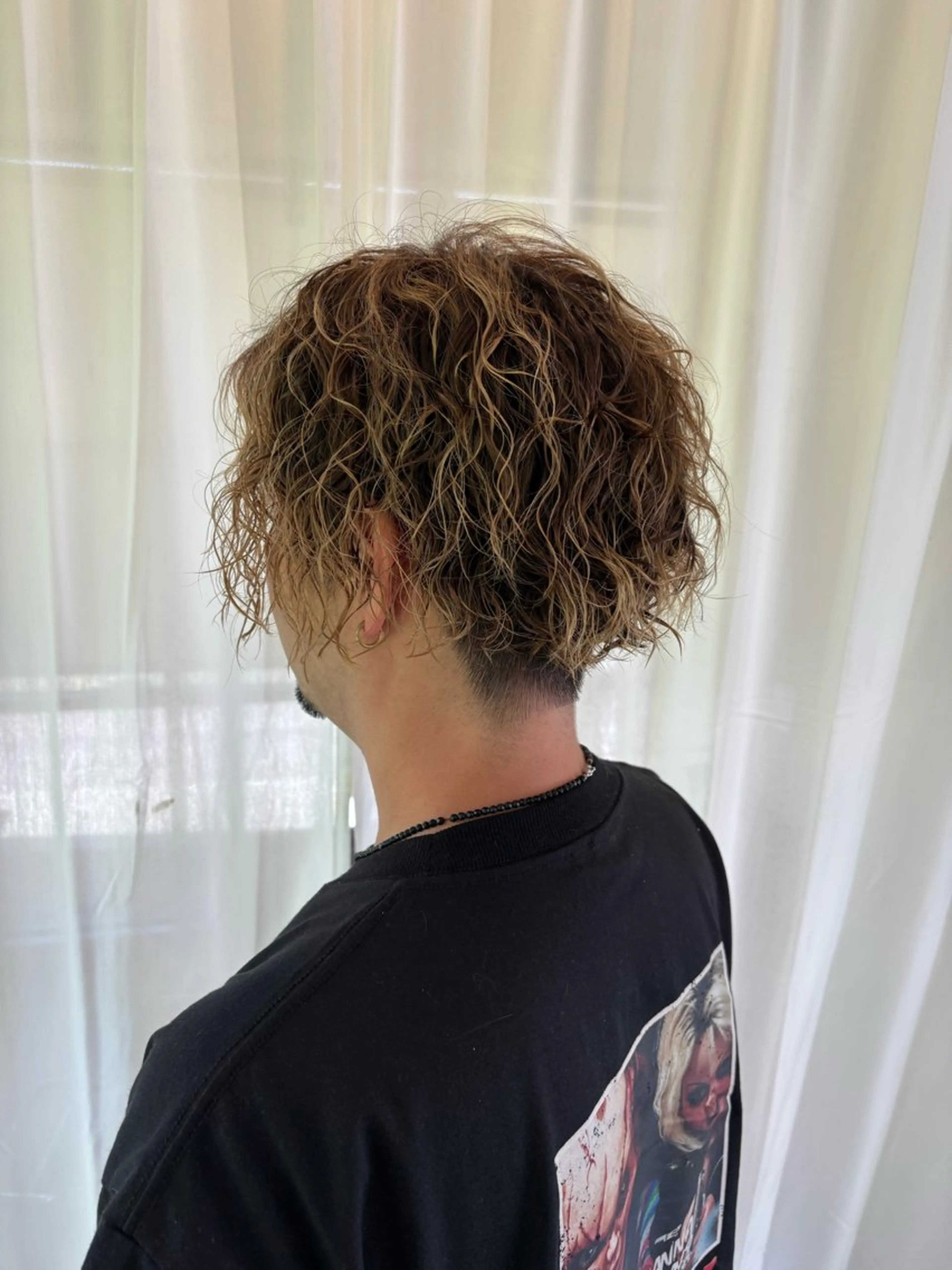 ミディアム ミディアムパーマ ショート/ハイライト /艶パーマ/yukiのヘアスタイル