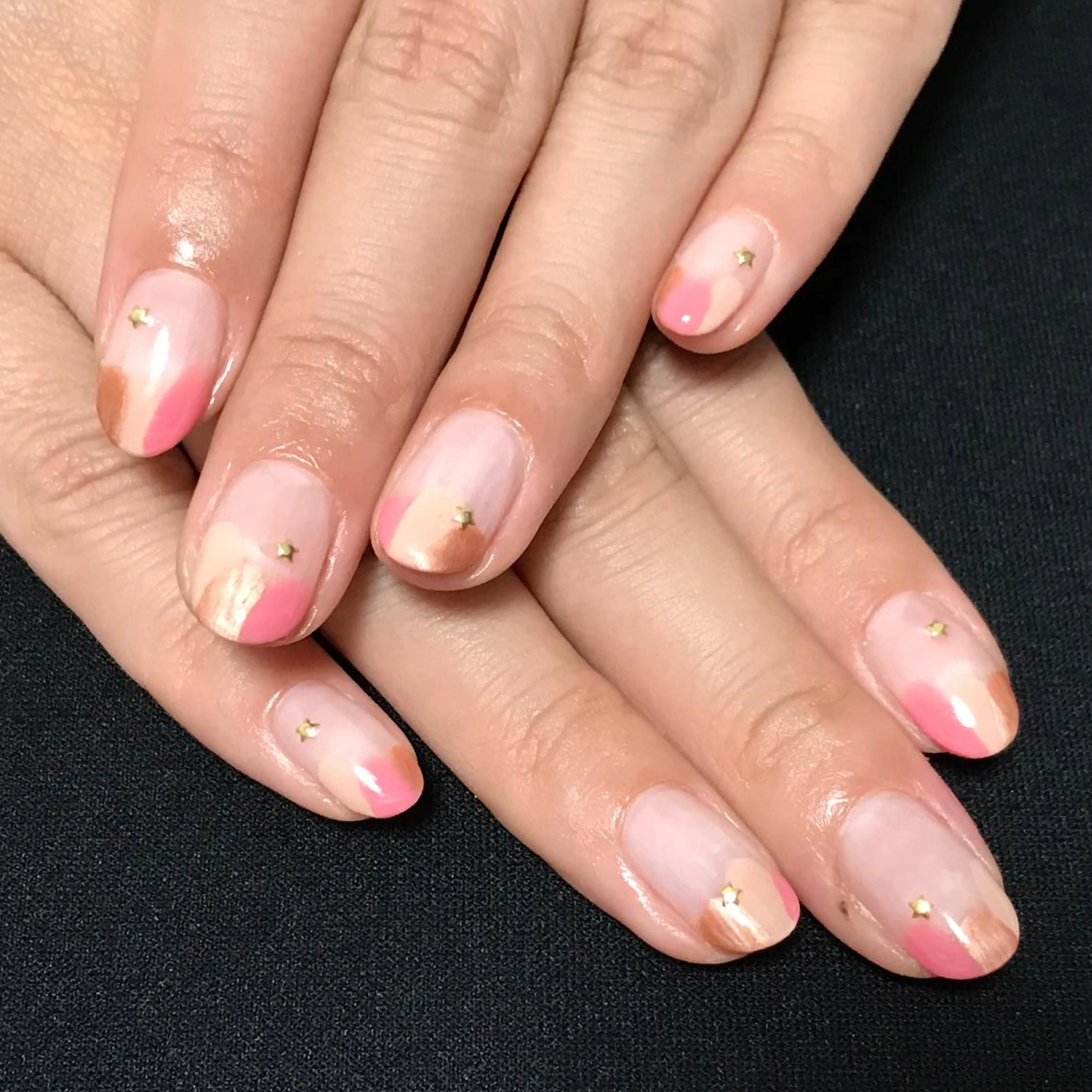 ネイル ハロウィン オフィスネイル シンプルネイル ステラ marikominoのネイルデザイン