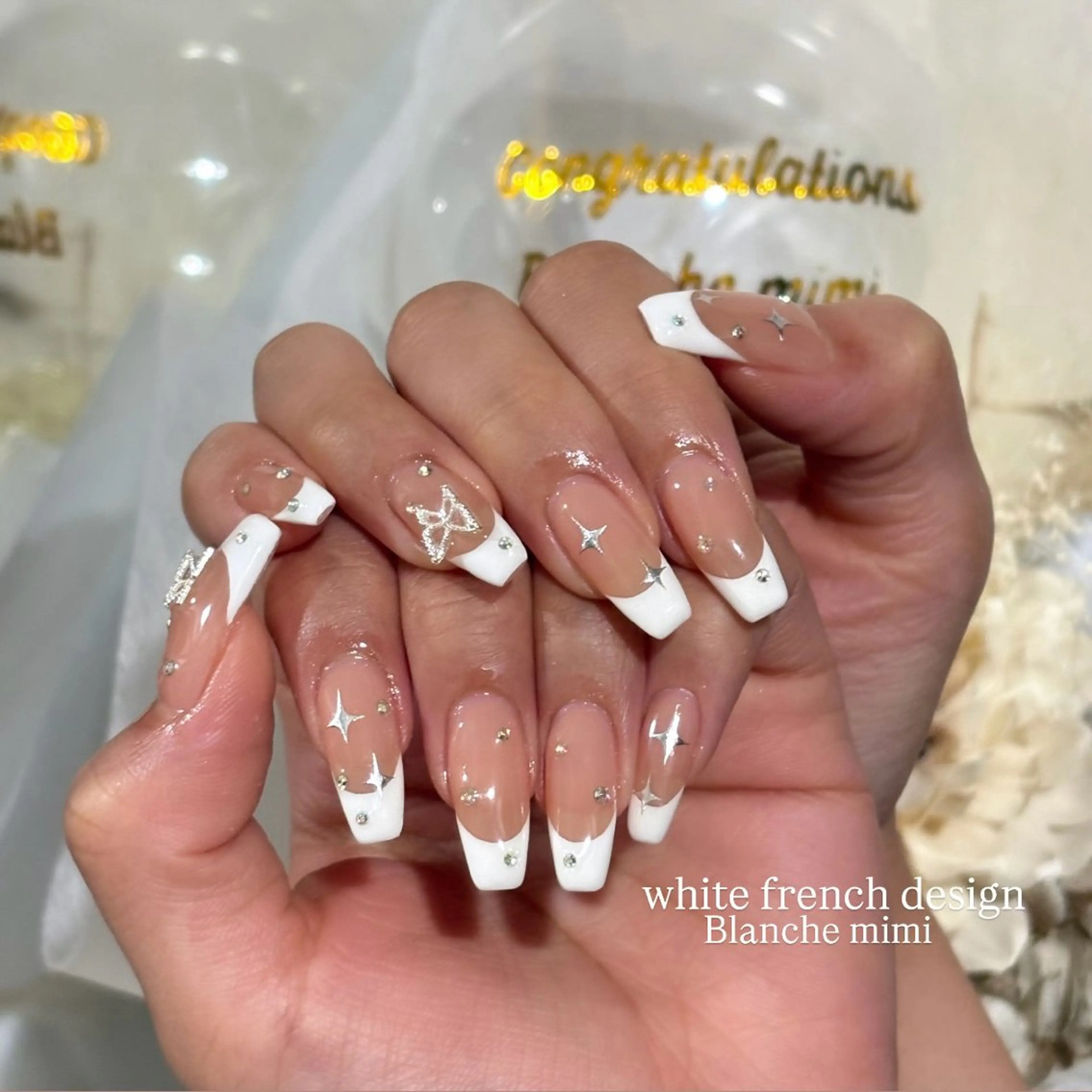 ネイル ハンドネイル Blanche mimi.u_aのネイルデザイン