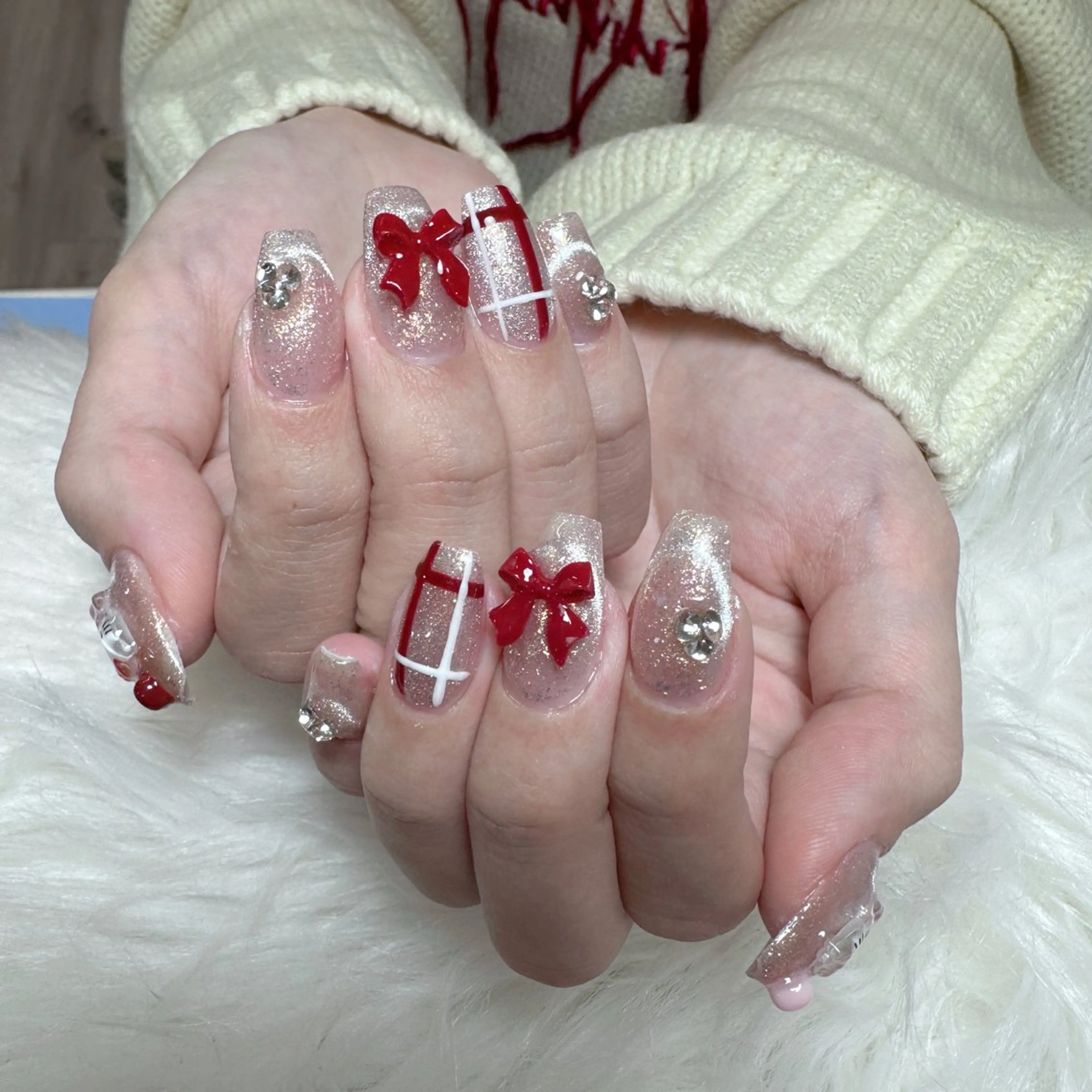 ネイル ハンドネイル 🎀nana🫧 ワンホンネイル🎀のネイルデザイン