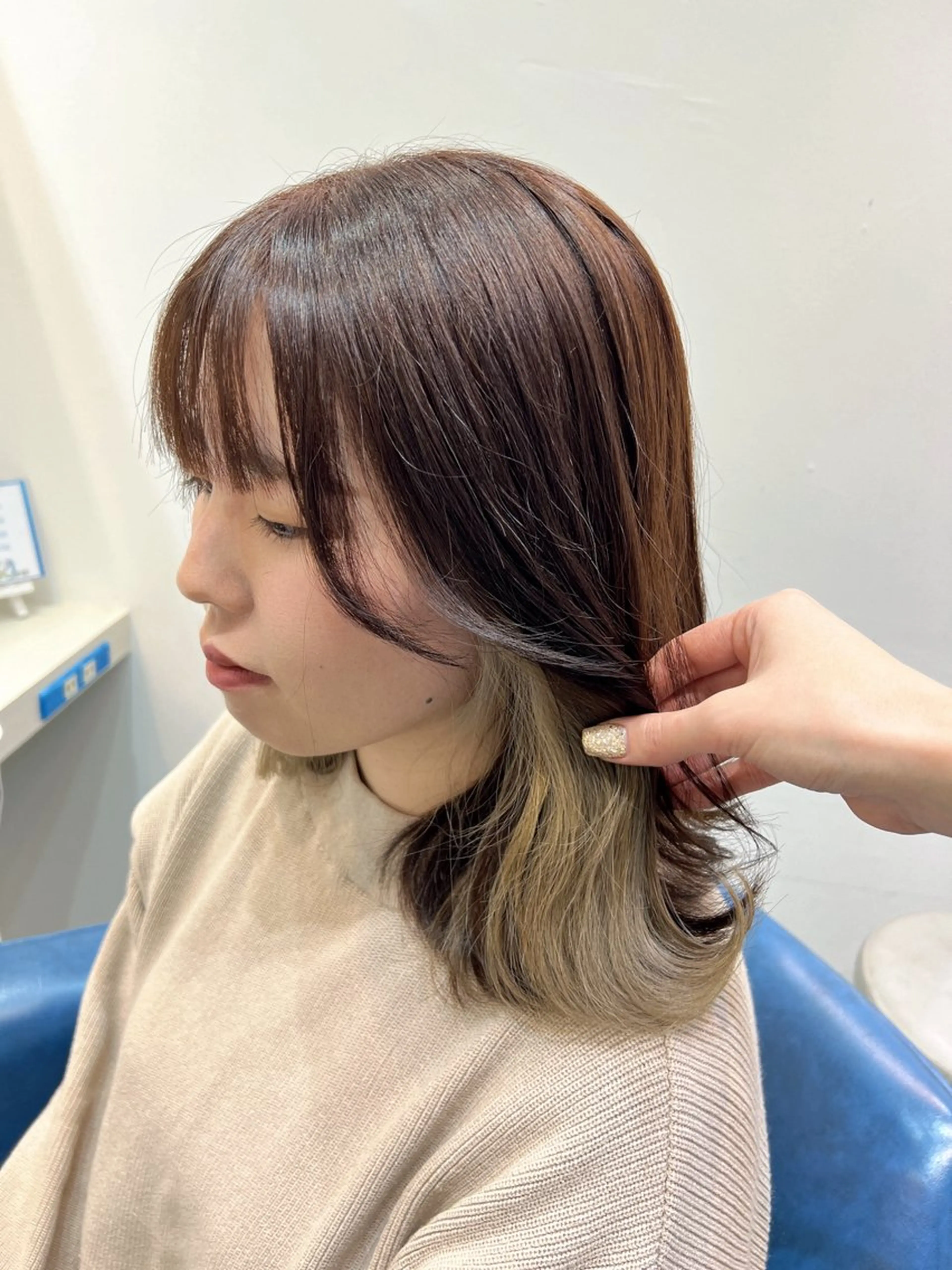 ミディアム カラー ヘアカラー uros.所属・メンズパーマ/ エクステ🌞セナのヘアスタイル