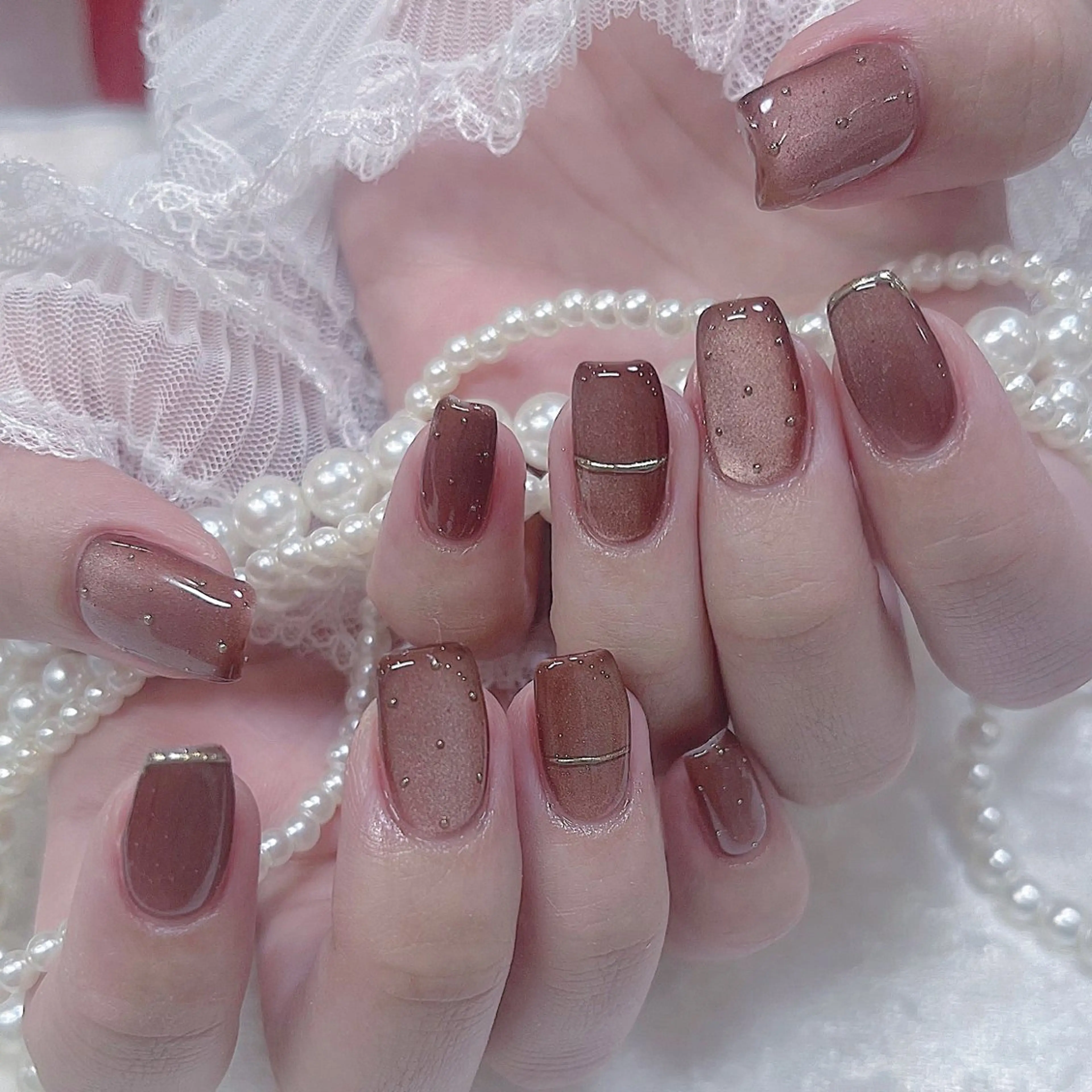 ネイル マグネットネイル Maya 🧊🫧‪のネイルデザイン